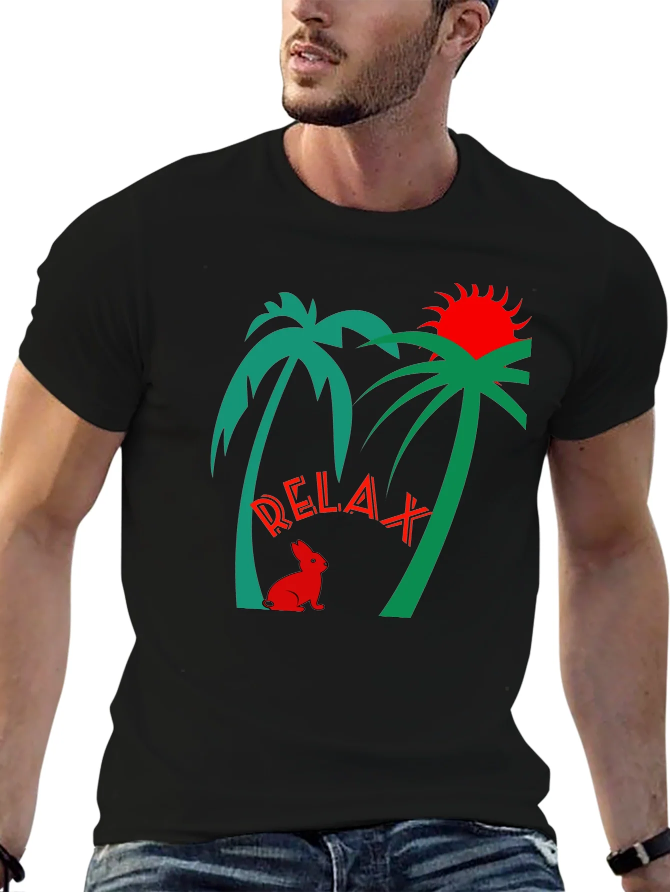 Camiseta Relax Tropical para Hombre