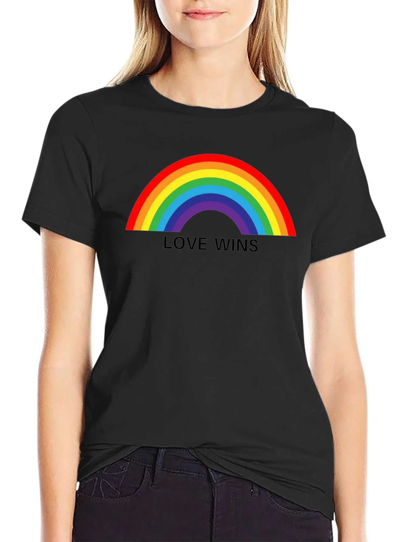 Rebbecca Love Wins Rainbow T-Shirt - Pride LGBTQ+ Apparel