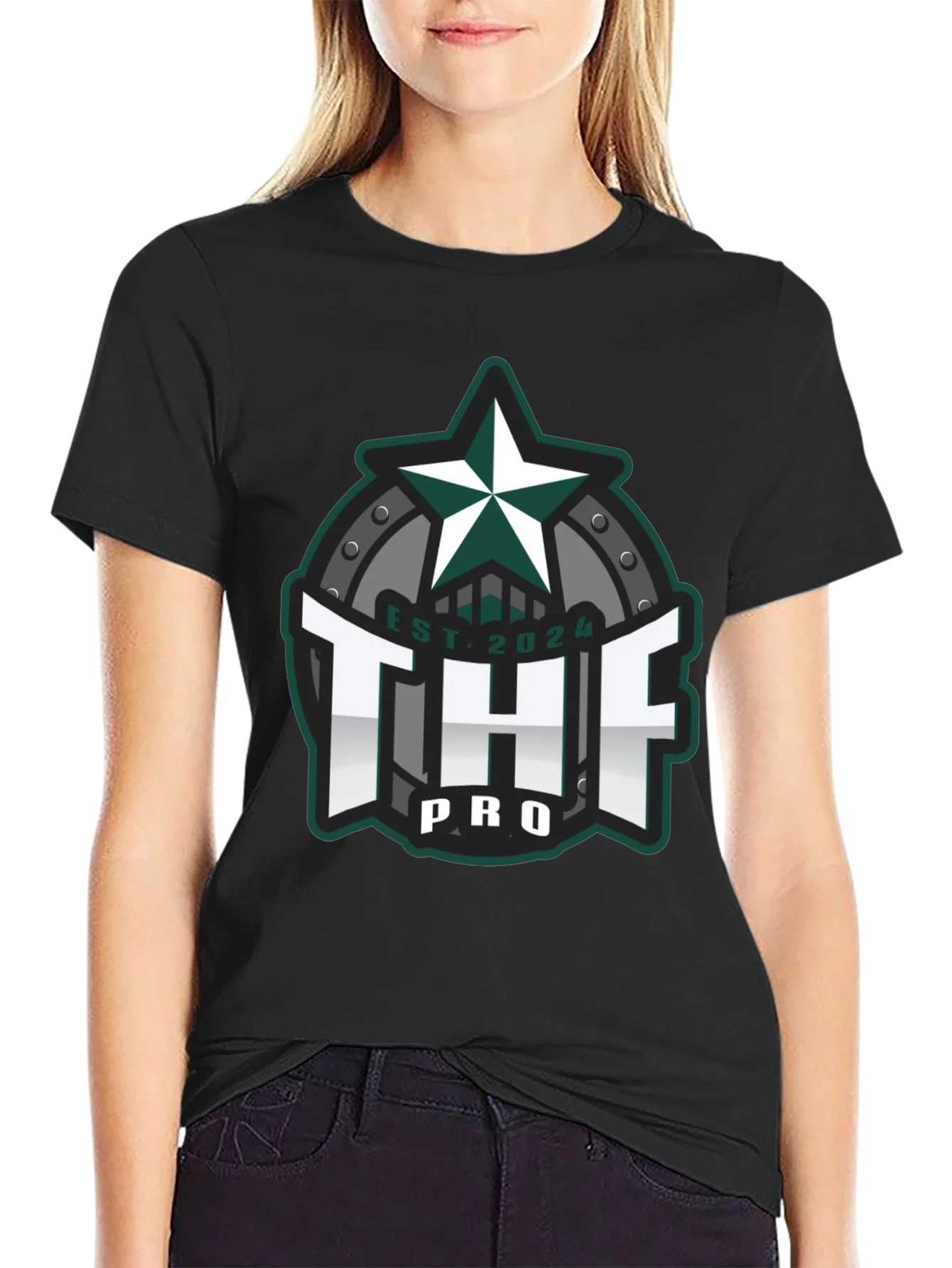 Rebbecca THF Pro Black Graphic Tee