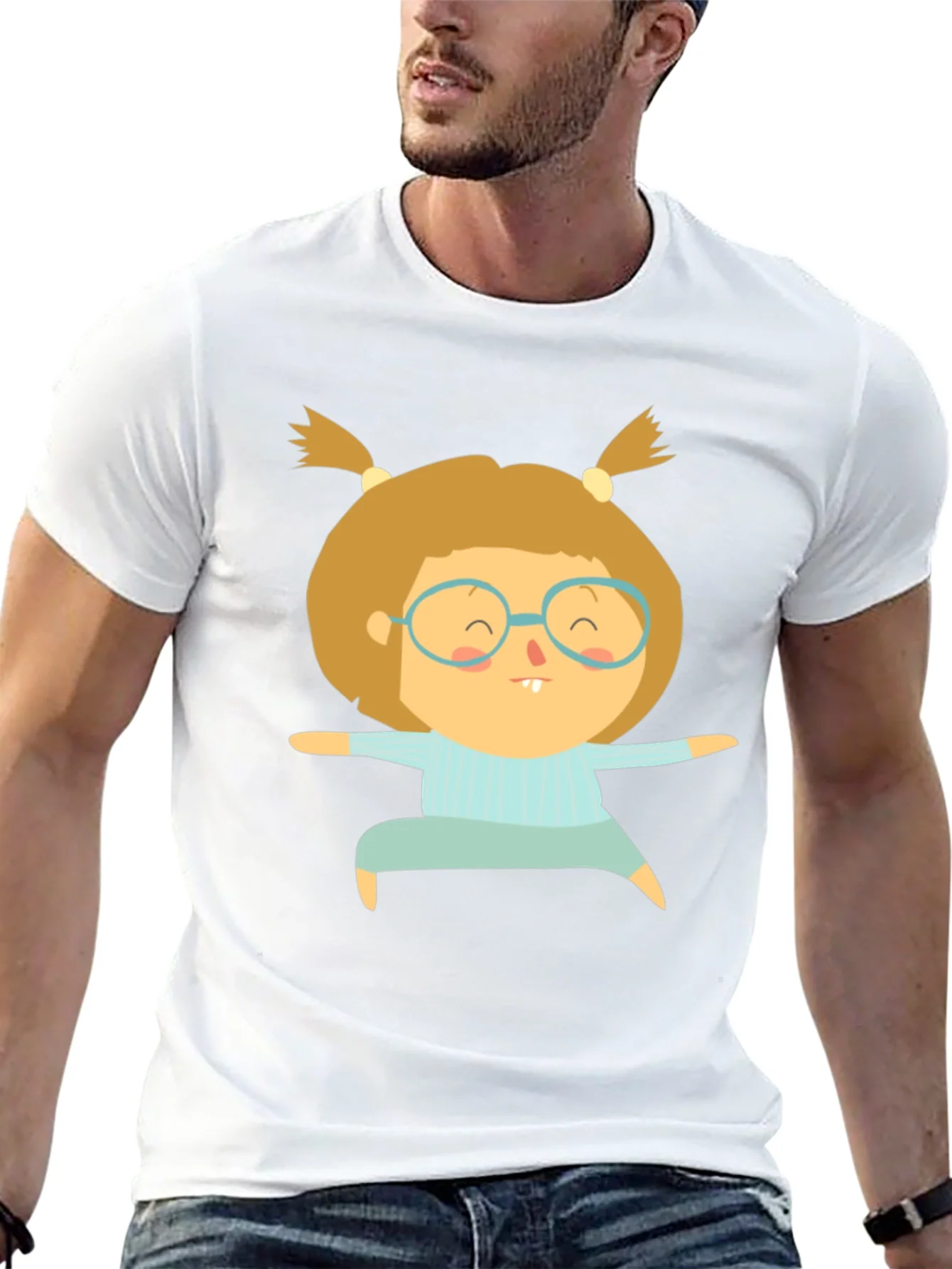Camiseta Negra con Dise?o de Ni?a Yoga