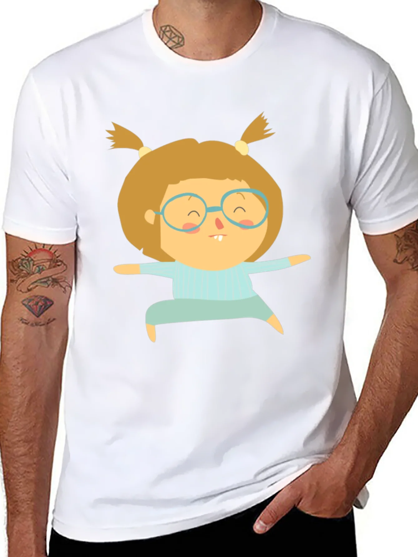 Camiseta Negra con Dise?o de Ni?a Yoga