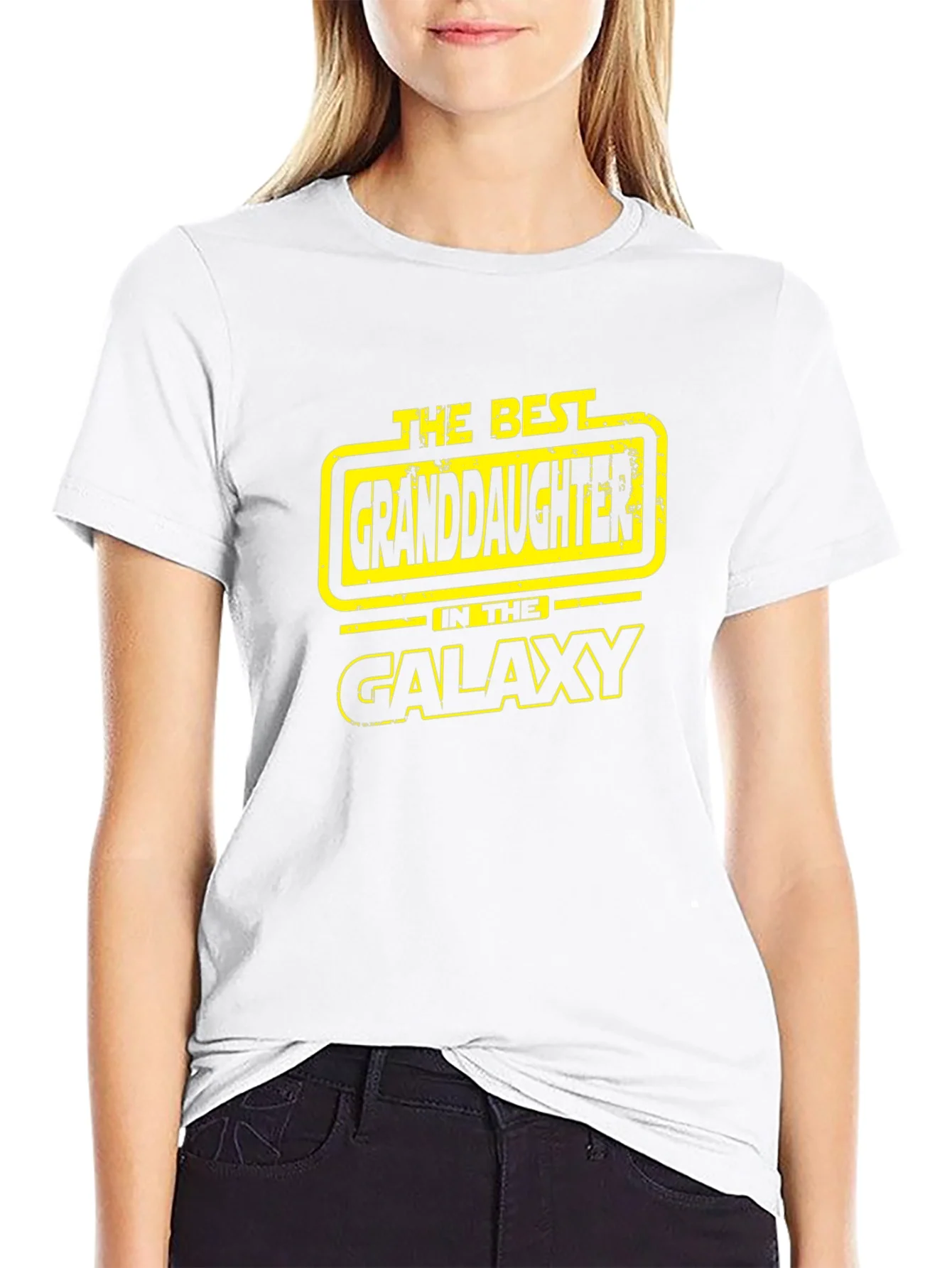 Camiseta Negra Mejor Nieta de la Galaxia