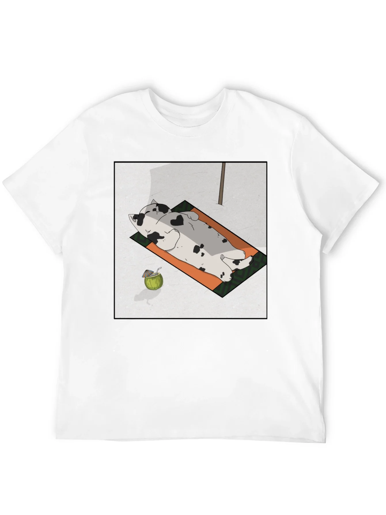 Rebbecca Chill Cat Tee: Sunbathing Style