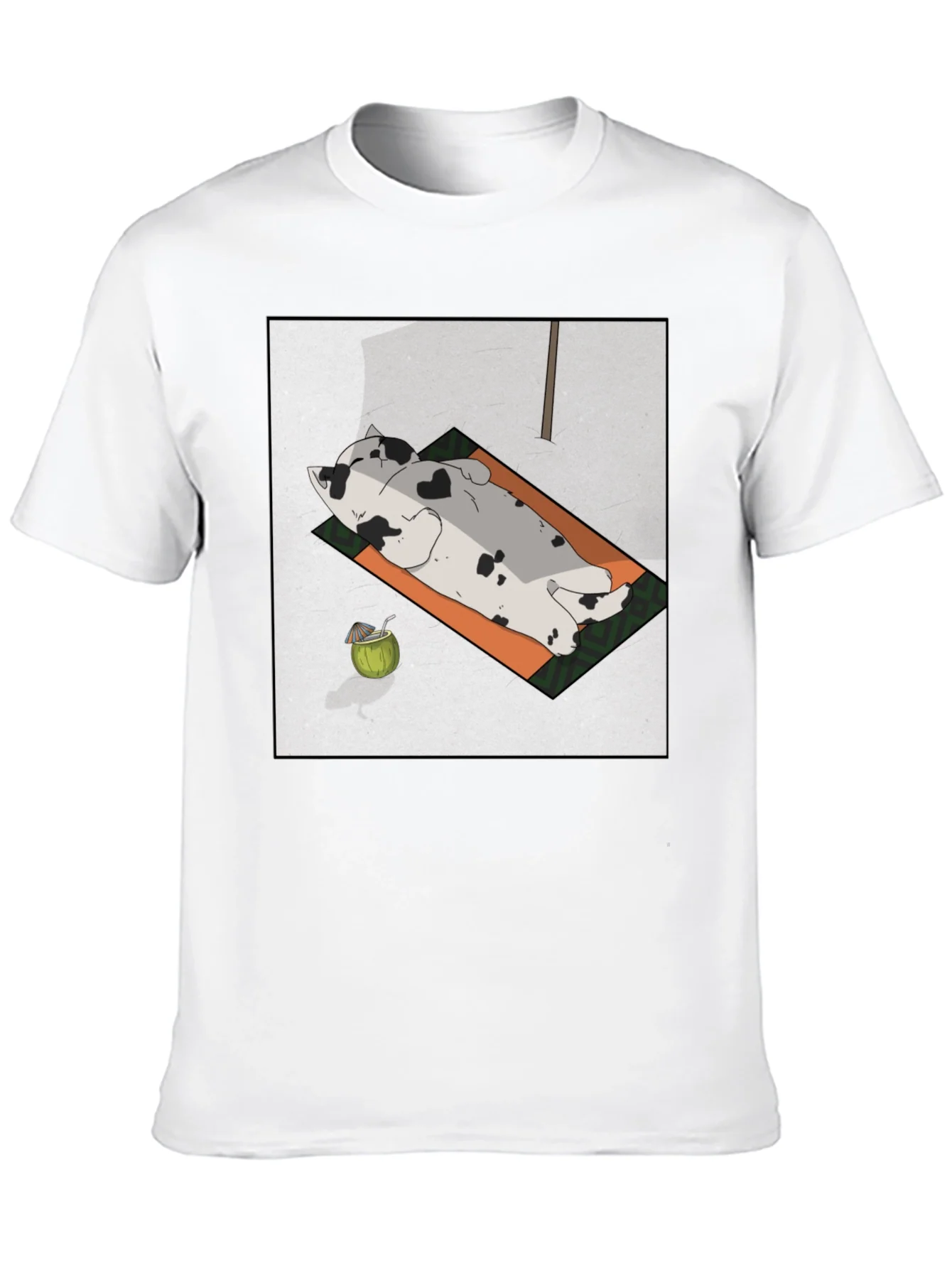 Rebbecca Chill Cat Tee: Sunbathing Style