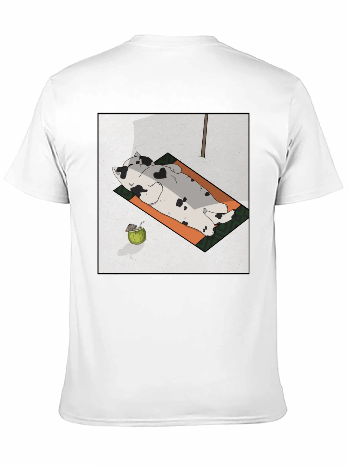Rebbecca Chill Cat Tee: Sunbathing Style