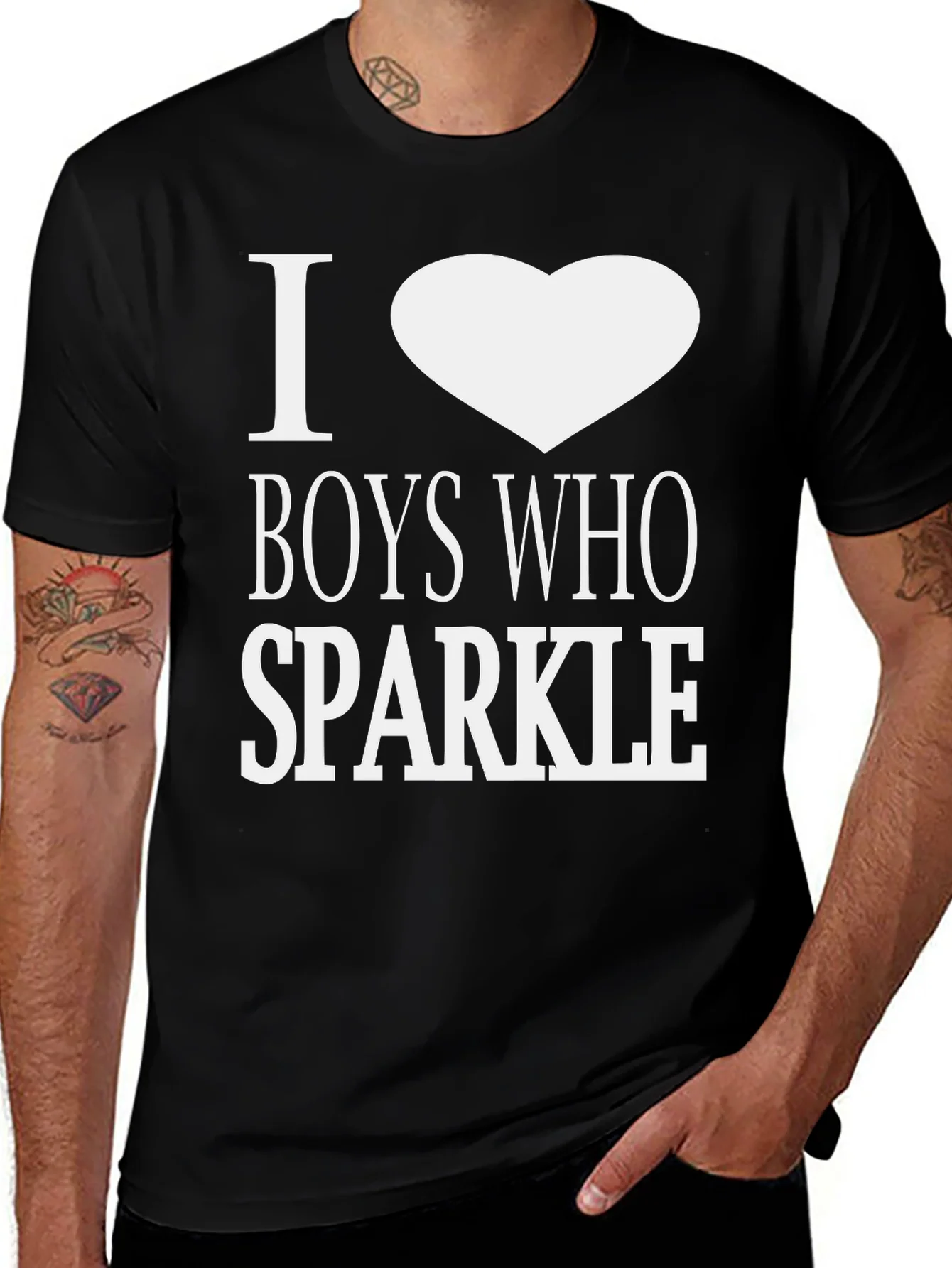 Camiseta Negra I ?? Boys Who Sparkle