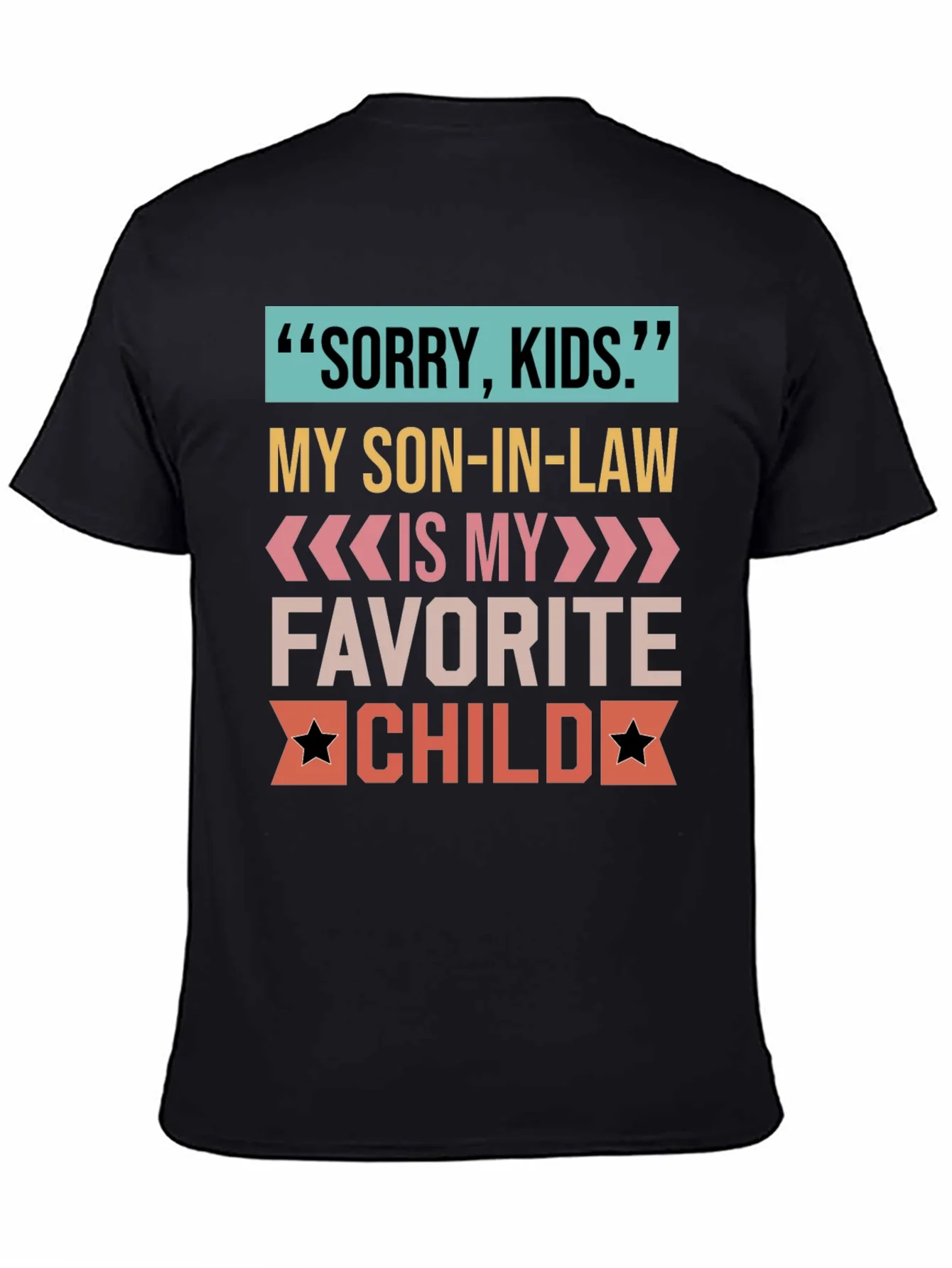 Camiseta Sorry Kids para suegro orgulloso