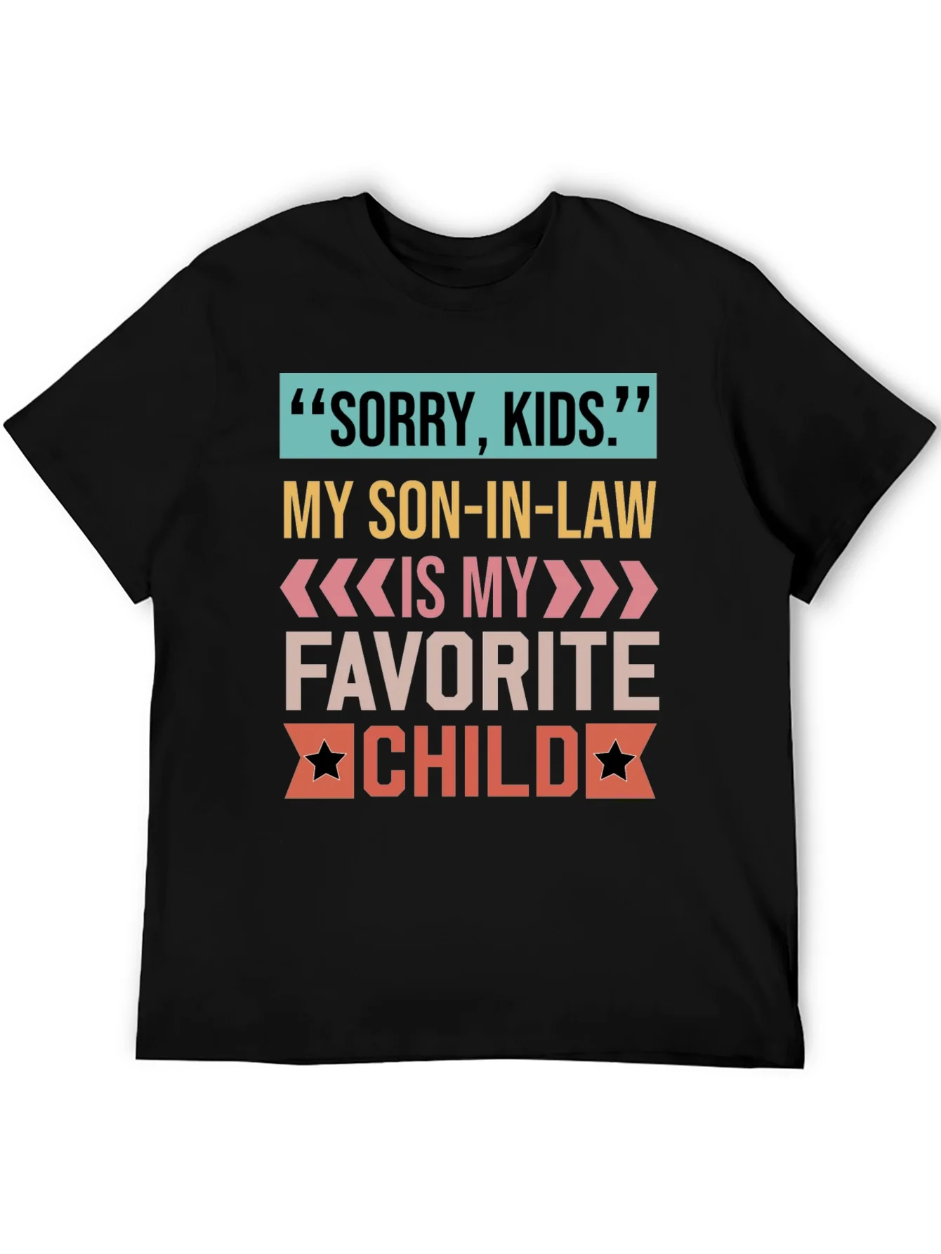 Camiseta Sorry Kids para suegro orgulloso