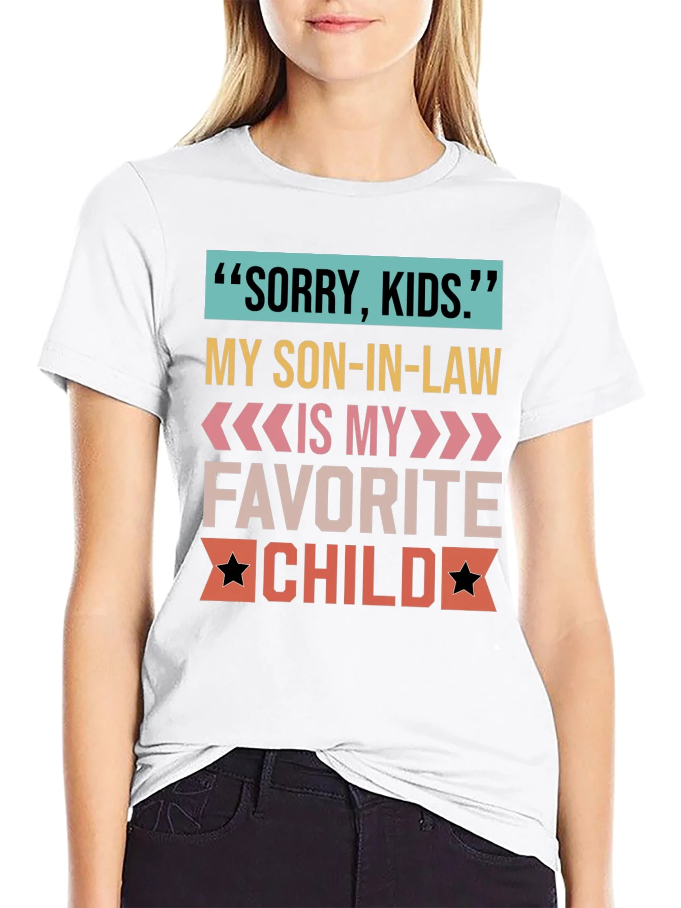 Camiseta Sorry Kids para suegro orgulloso