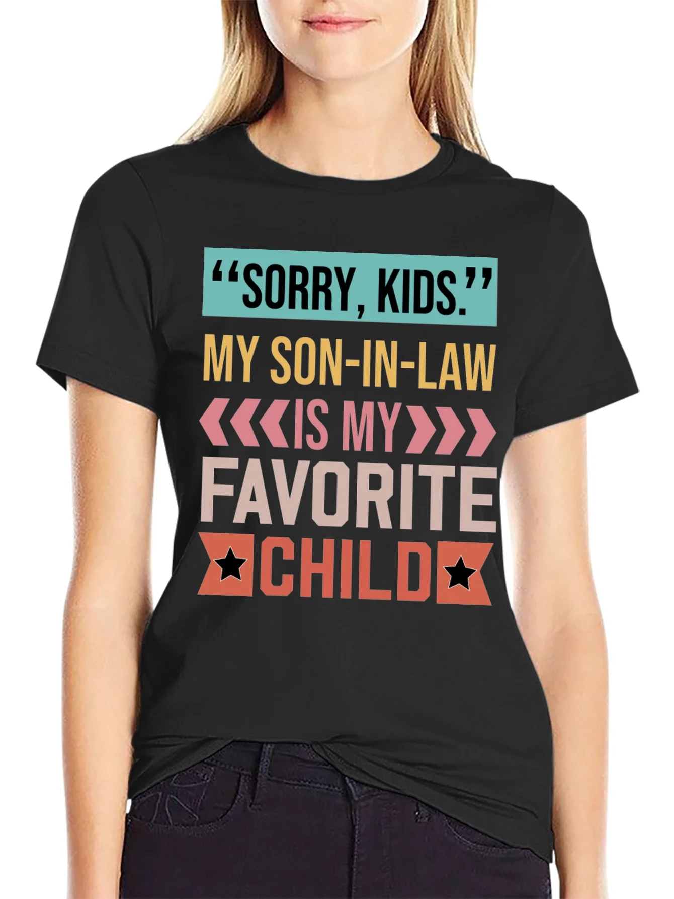 Camiseta Sorry Kids para suegro orgulloso