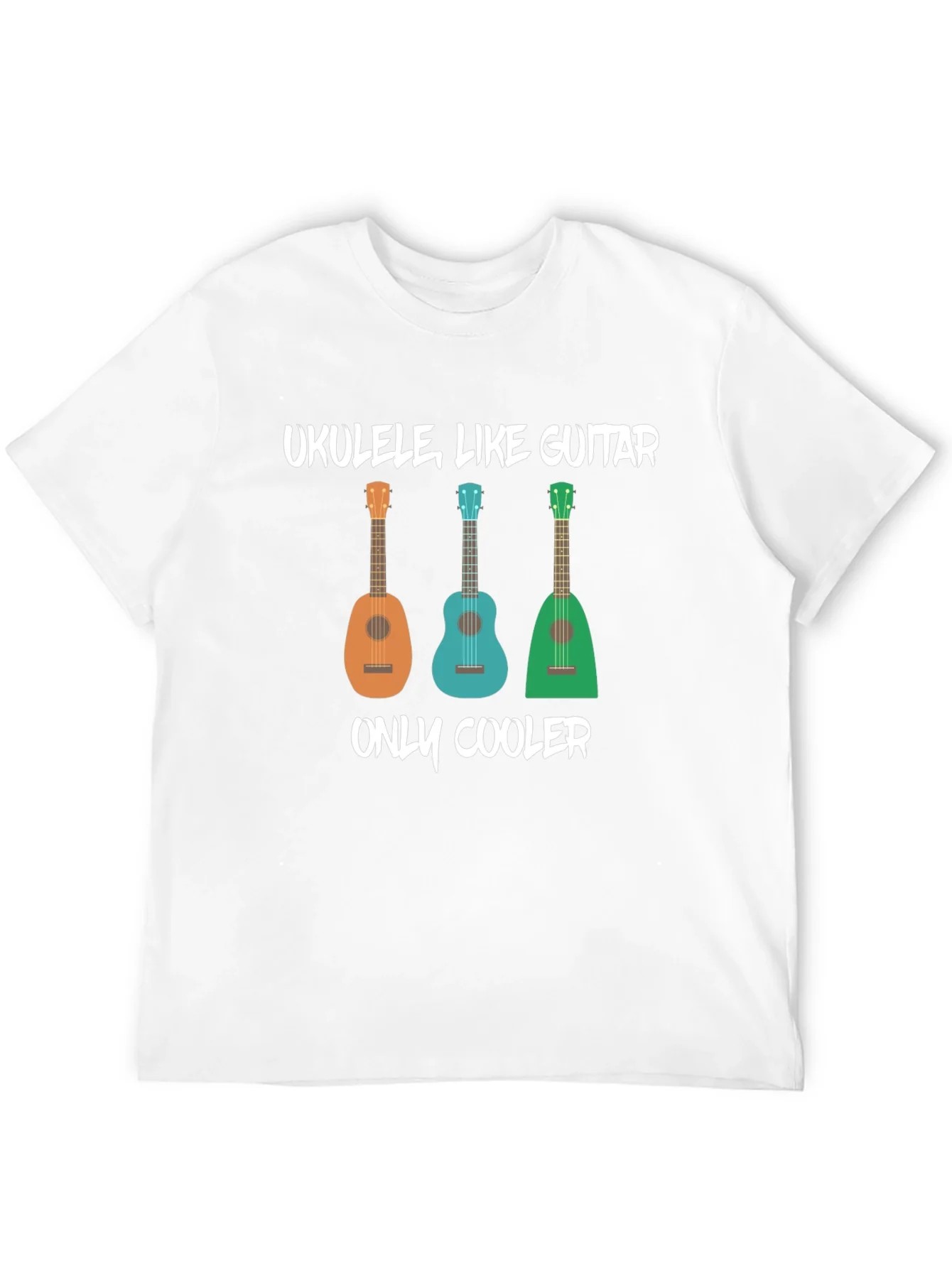 Rebbecca Ukulele Like Guitar Mens Black Graphic T-Shirt