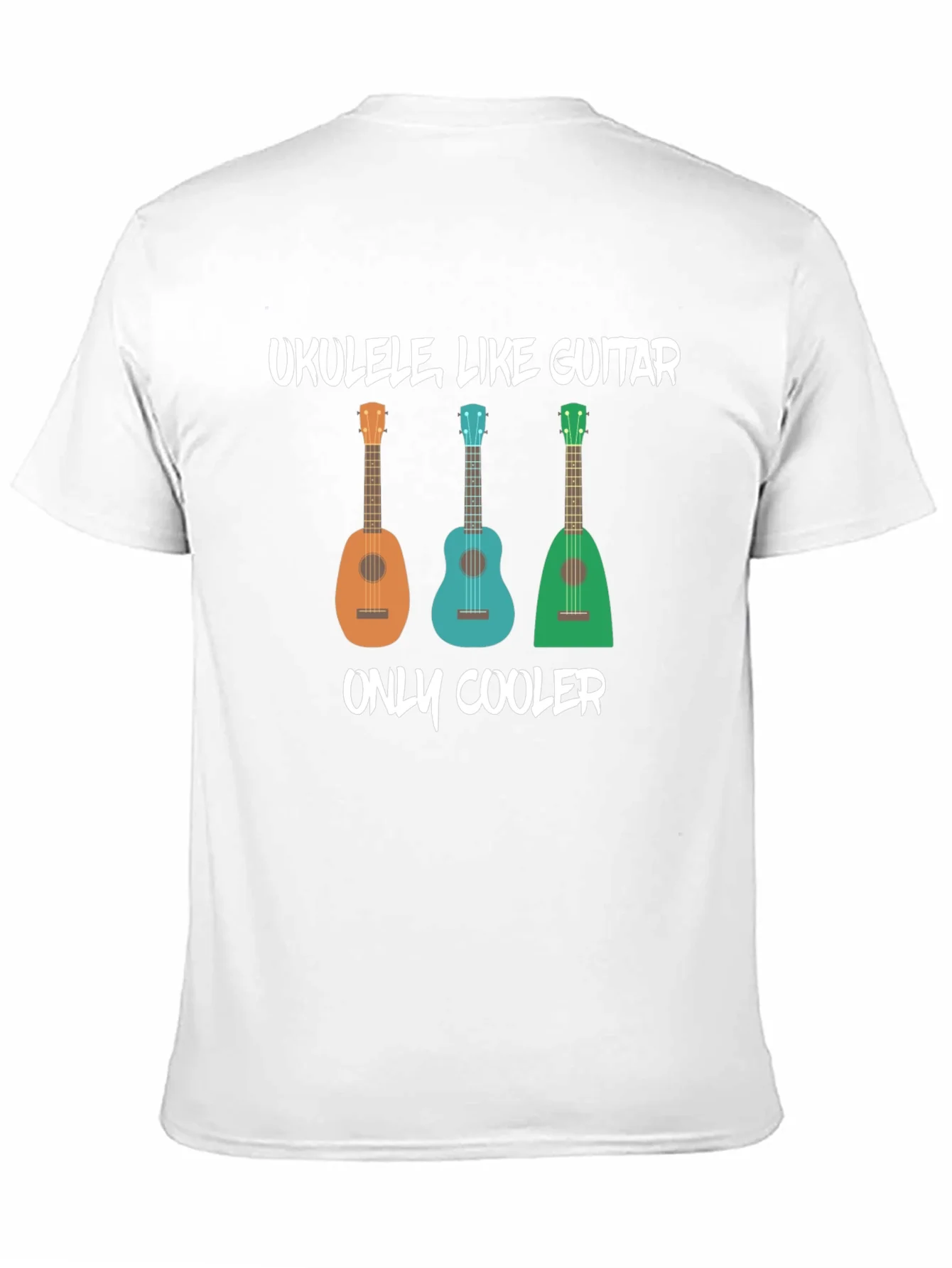 Rebbecca Ukulele Like Guitar Mens Black Graphic T-Shirt