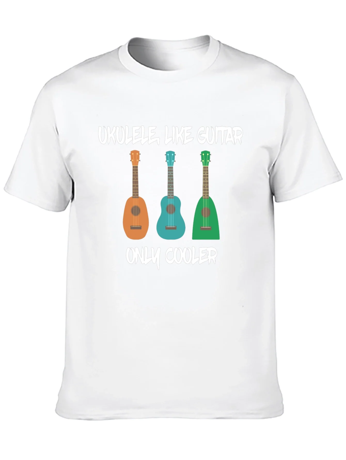 Rebbecca Ukulele Like Guitar Mens Black Graphic T-Shirt