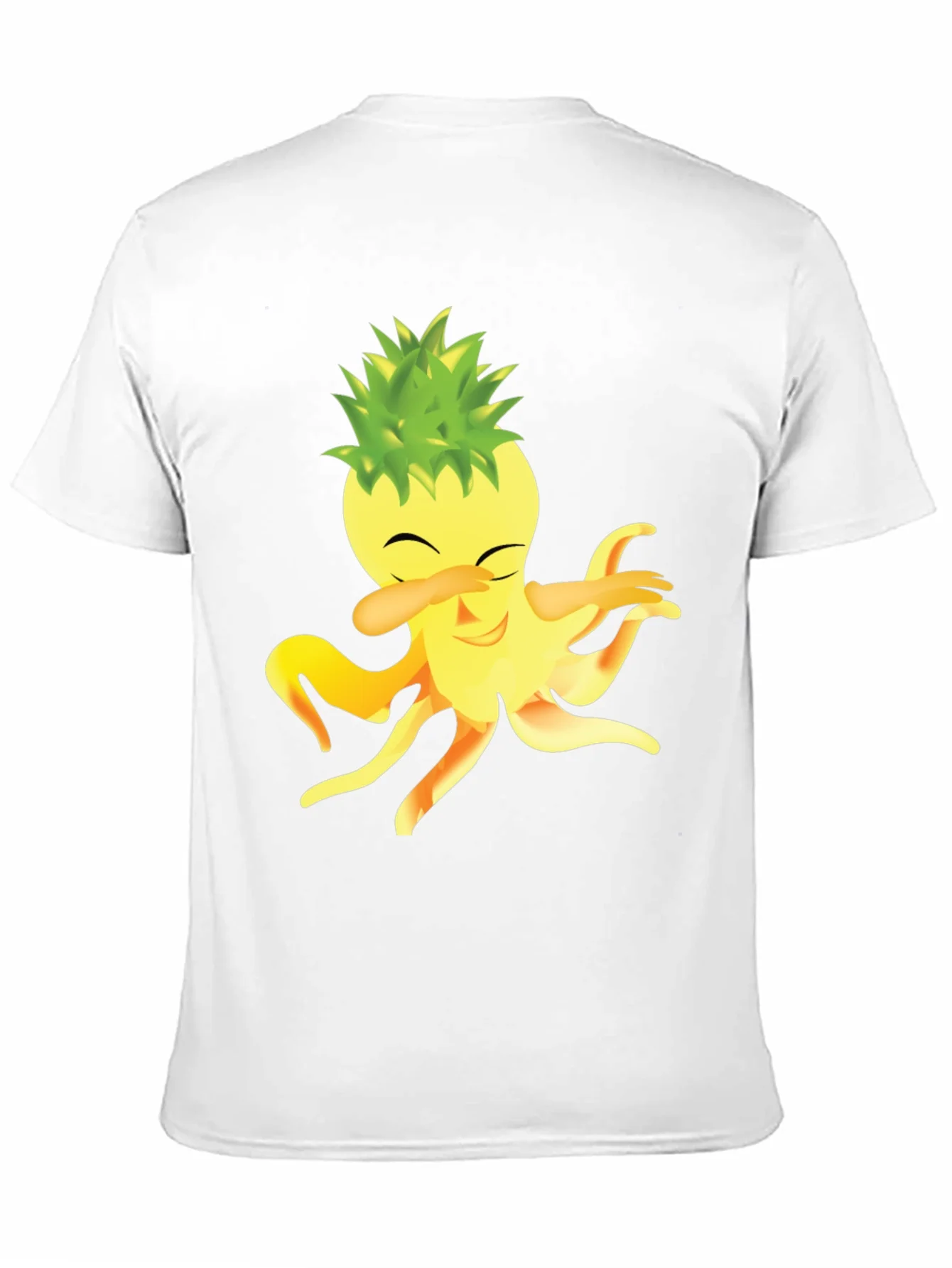 Camiseta Negra con Dise?o Divertido de Pi?a Octopus Dabbing