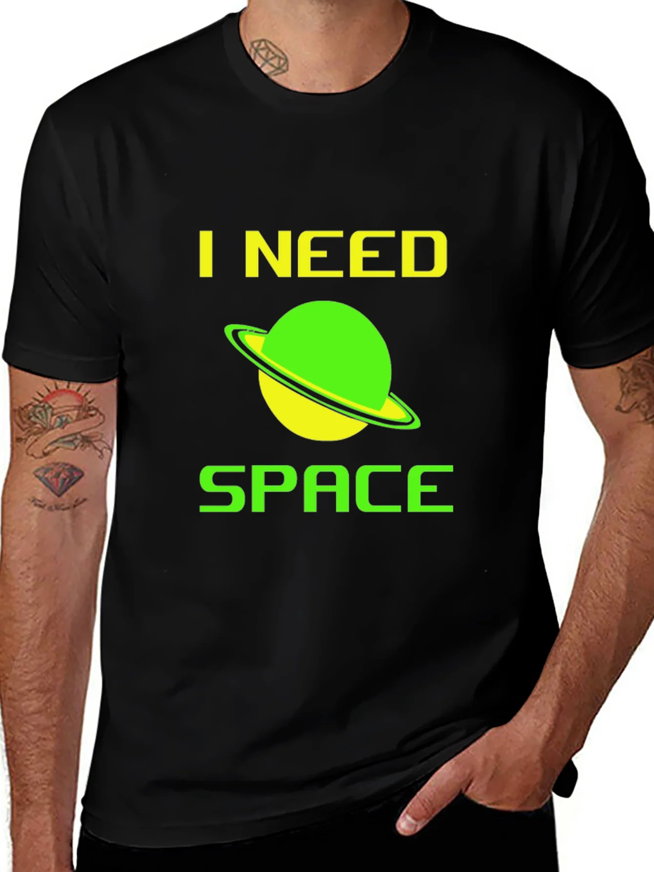 Rebbecca I Need Space T-Shirt - Saturn Design