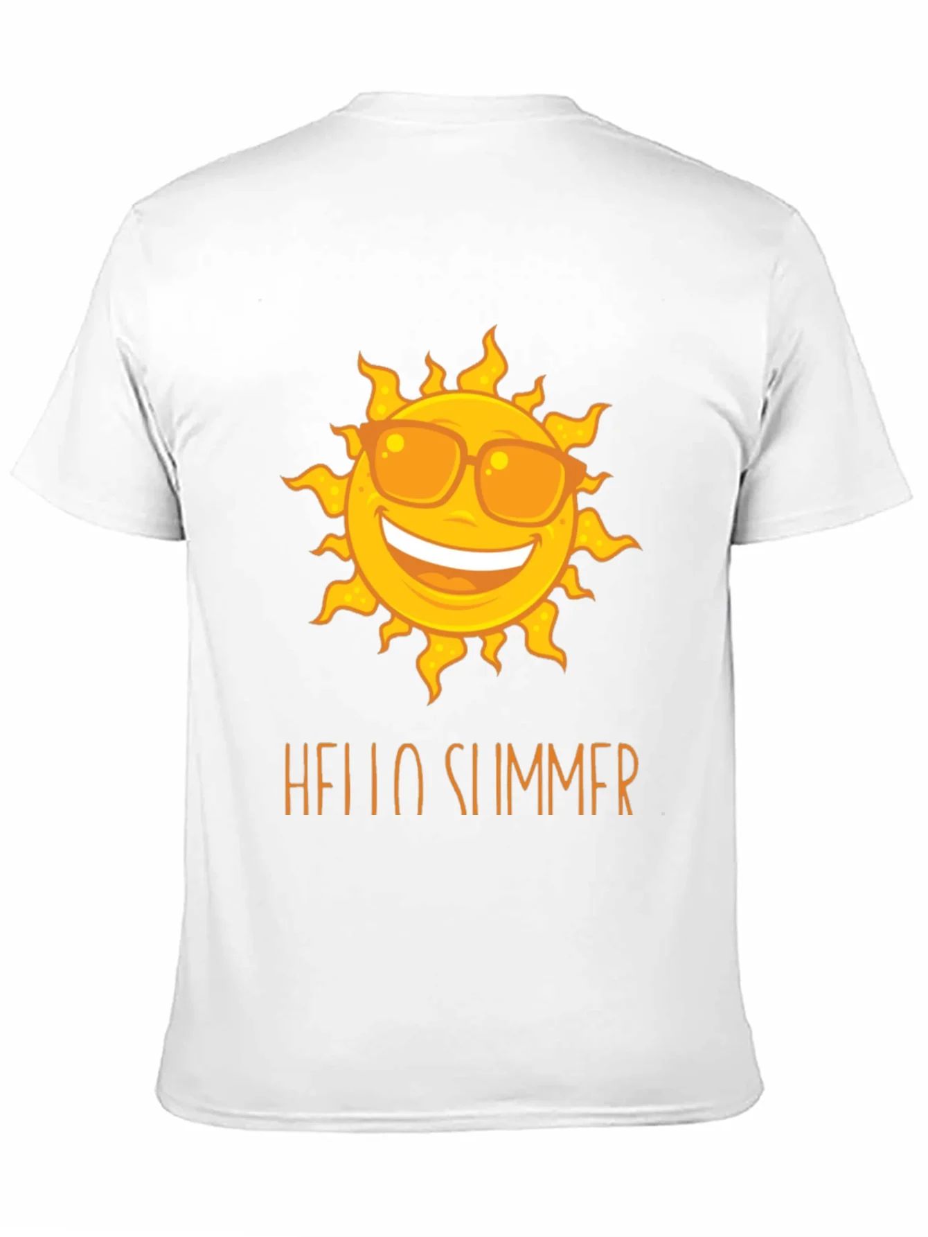 Camiseta Negra con Sol y Hola Verano