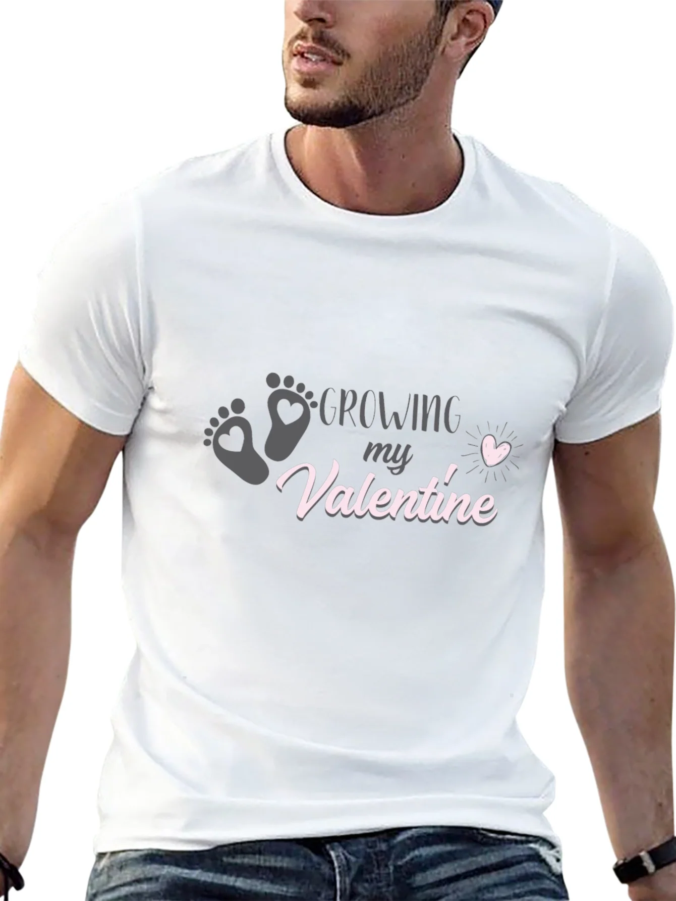 Camiseta Negra Growing my Valentine