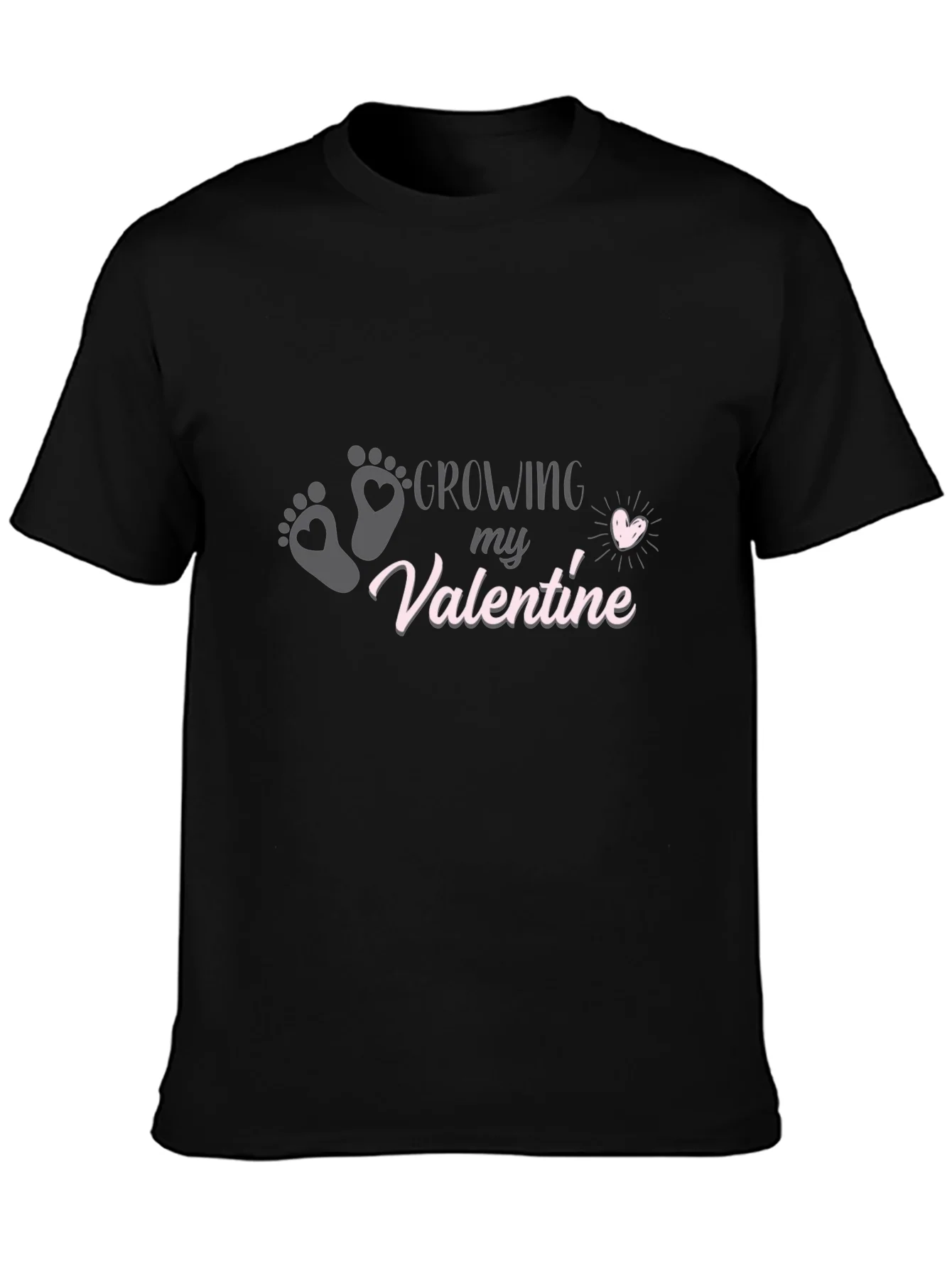 Camiseta Negra Growing my Valentine
