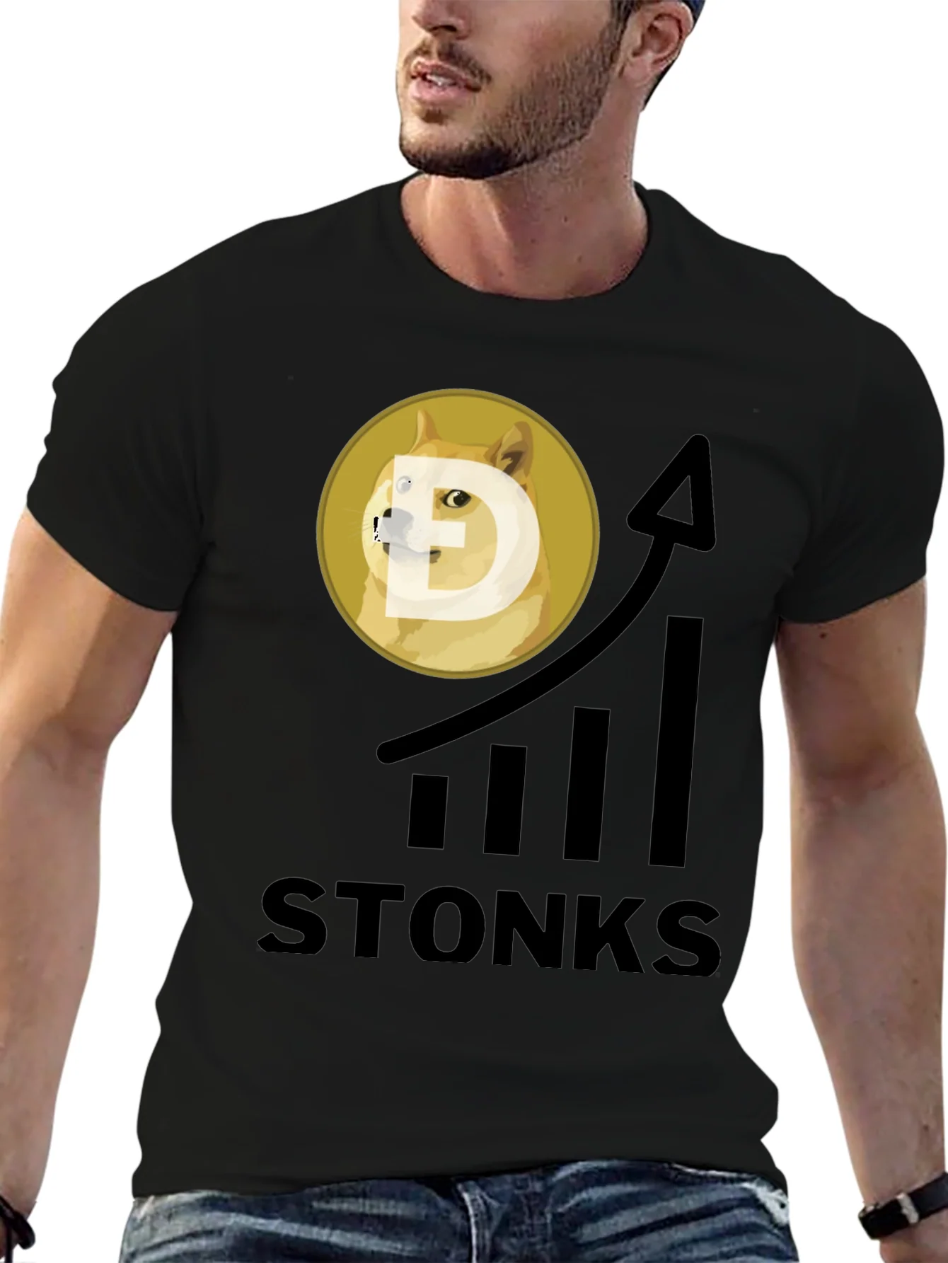 Camiseta Stonks DogeCoin - A la Luna!
