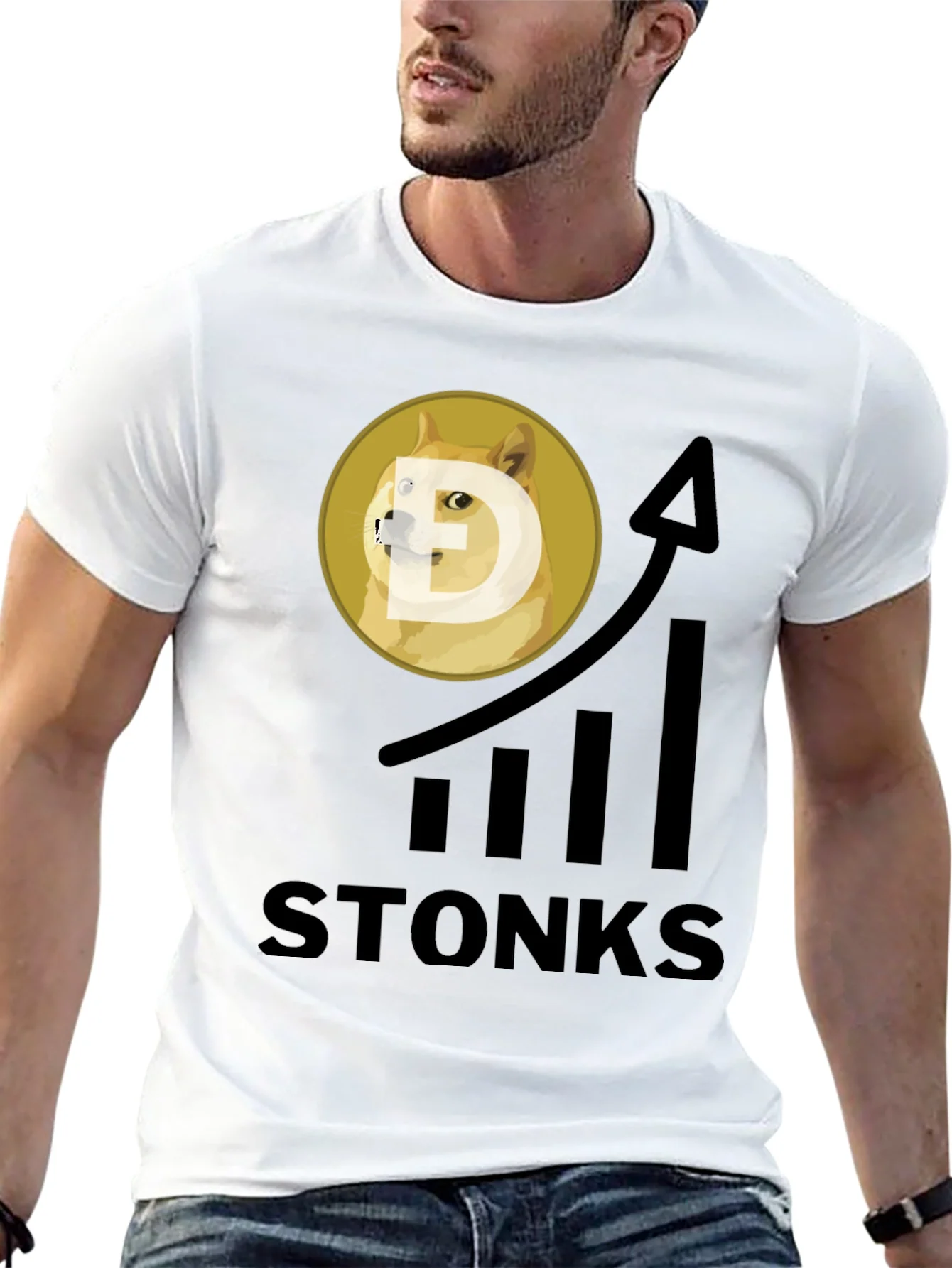 Camiseta Stonks DogeCoin - A la Luna!