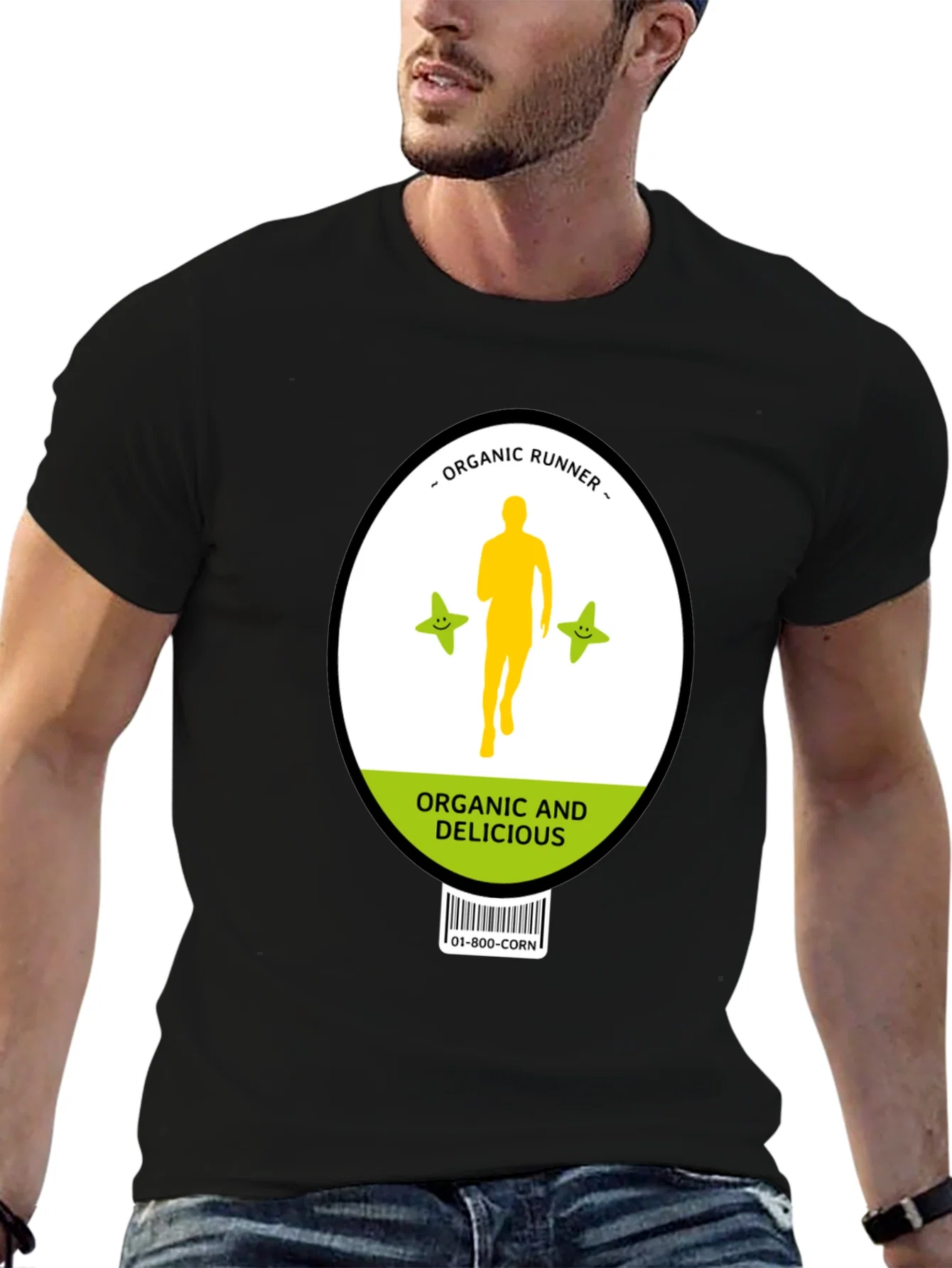 Rebbecca Organic Runner Novelty Graphic T-Shirt