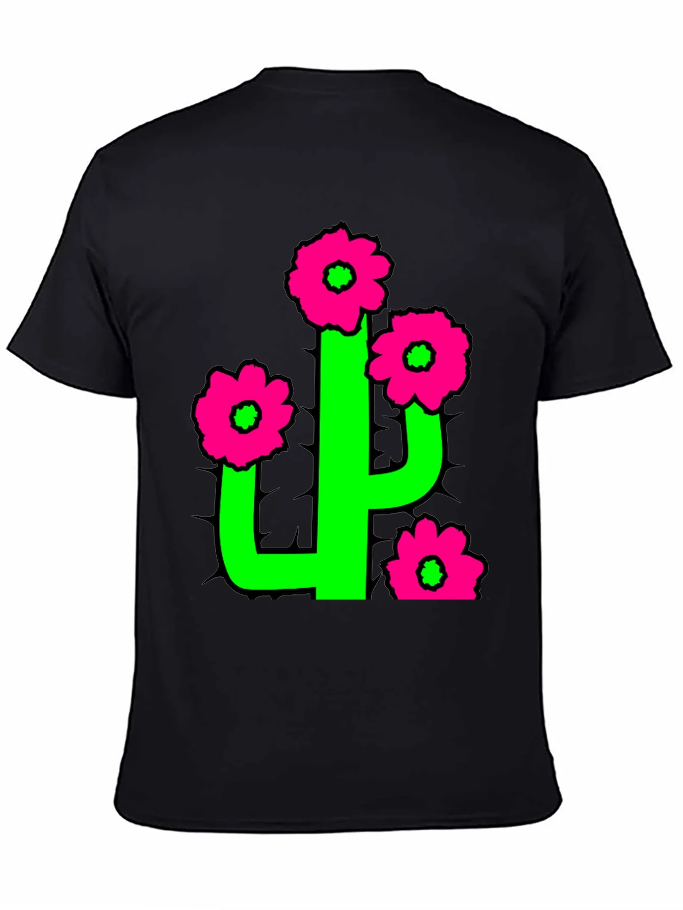 Camiseta Cactus Florido - Estilo Divertido