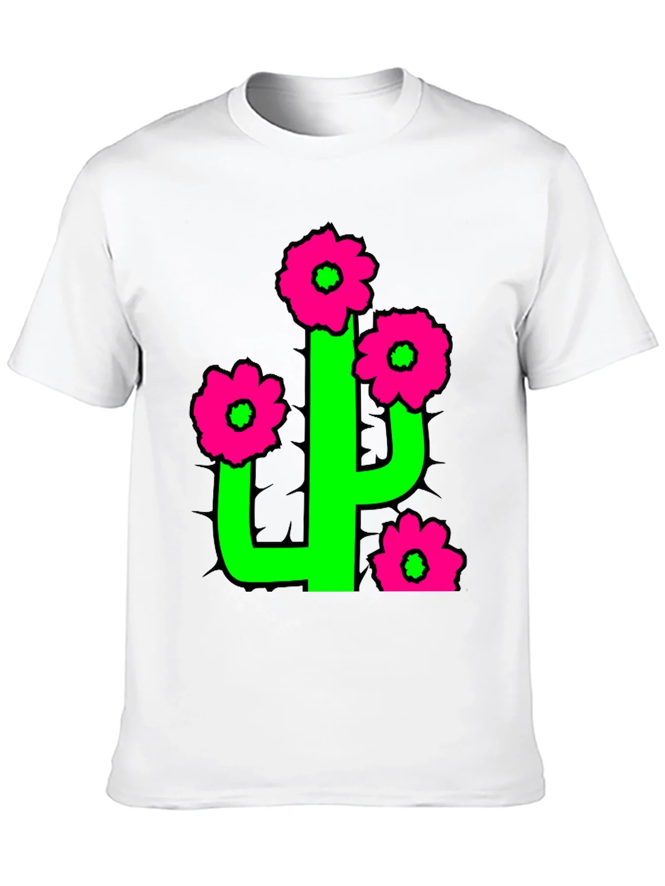 Camiseta Cactus Florido - Estilo Divertido