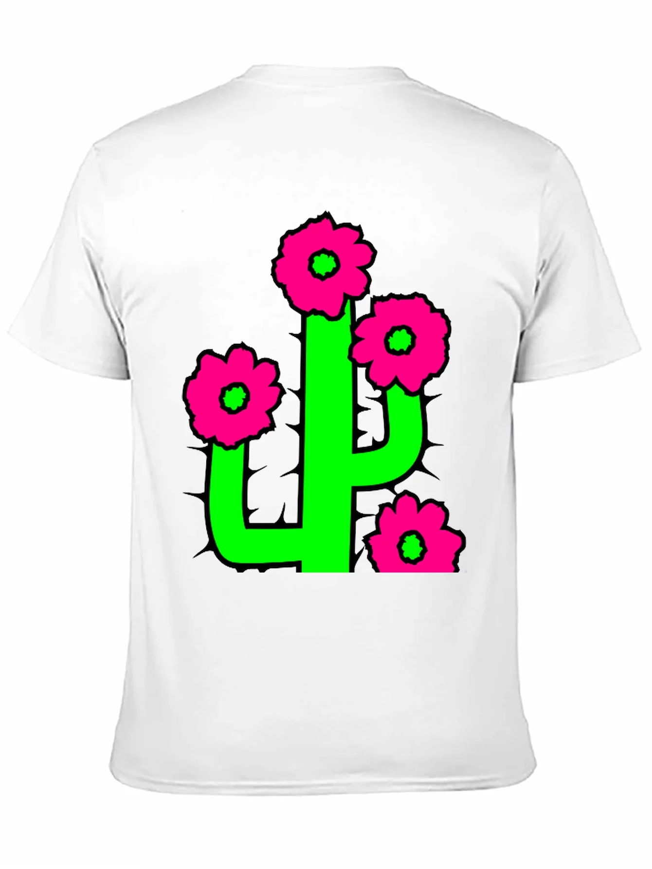 Camiseta Cactus Florido - Estilo Divertido