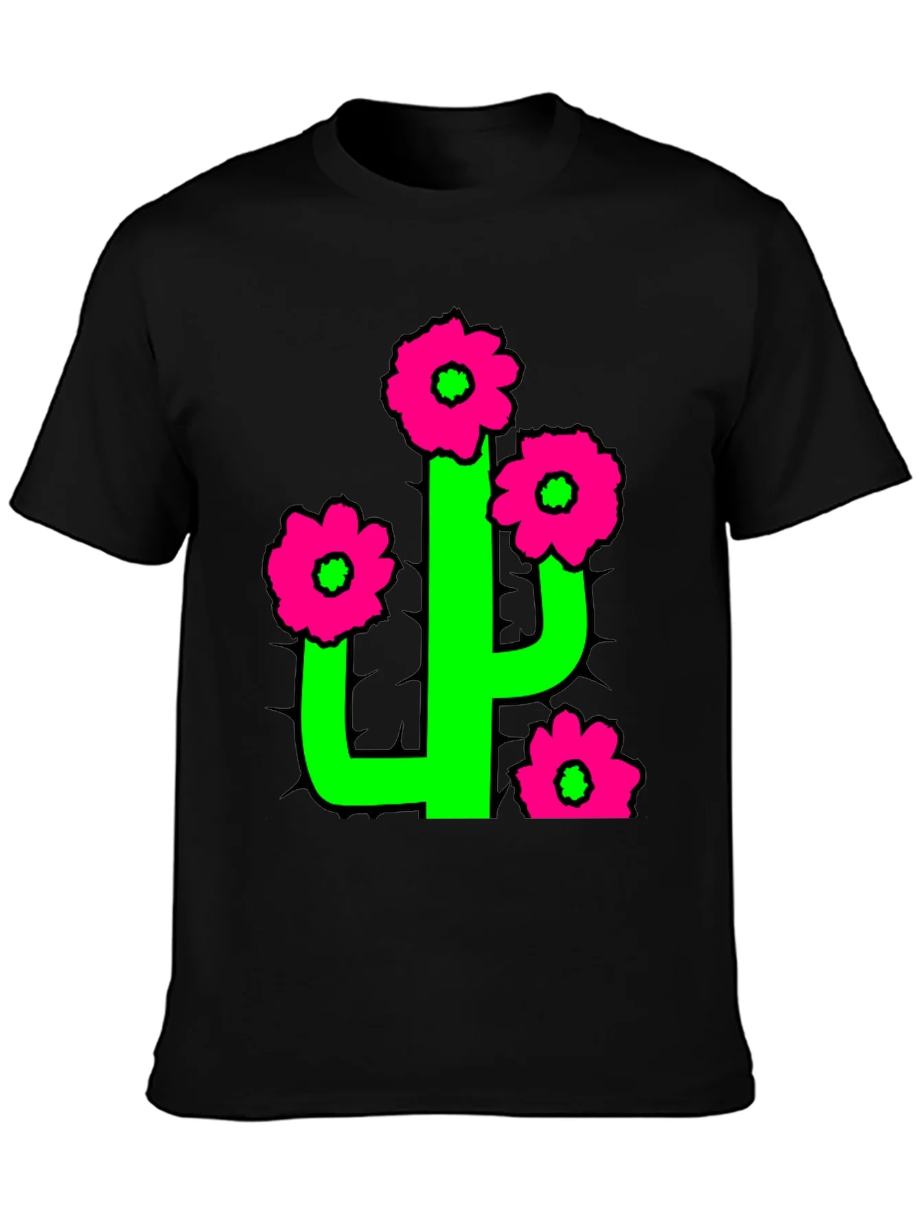 Camiseta Cactus Florido - Estilo Divertido