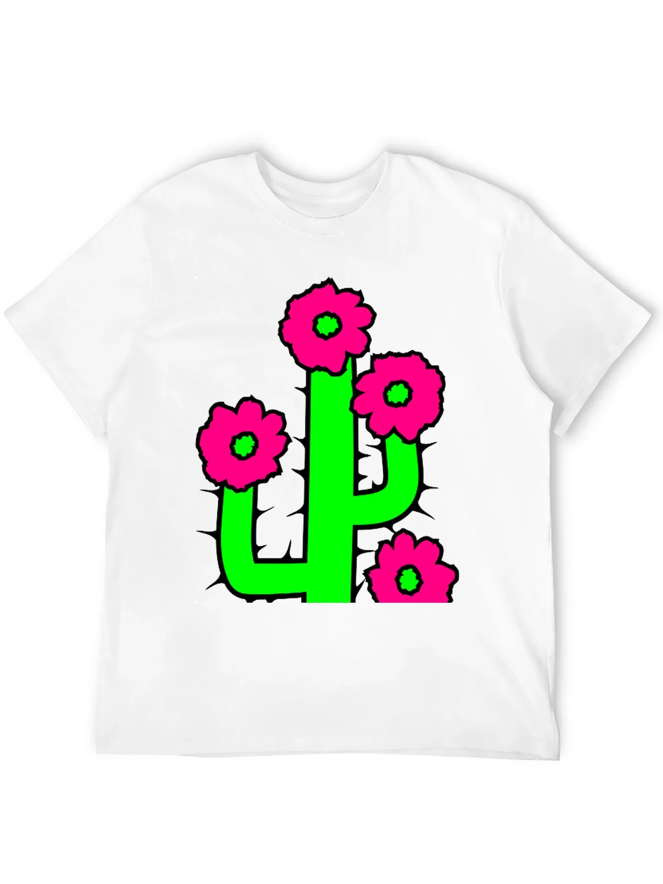 Camiseta Cactus Florido - Estilo Divertido