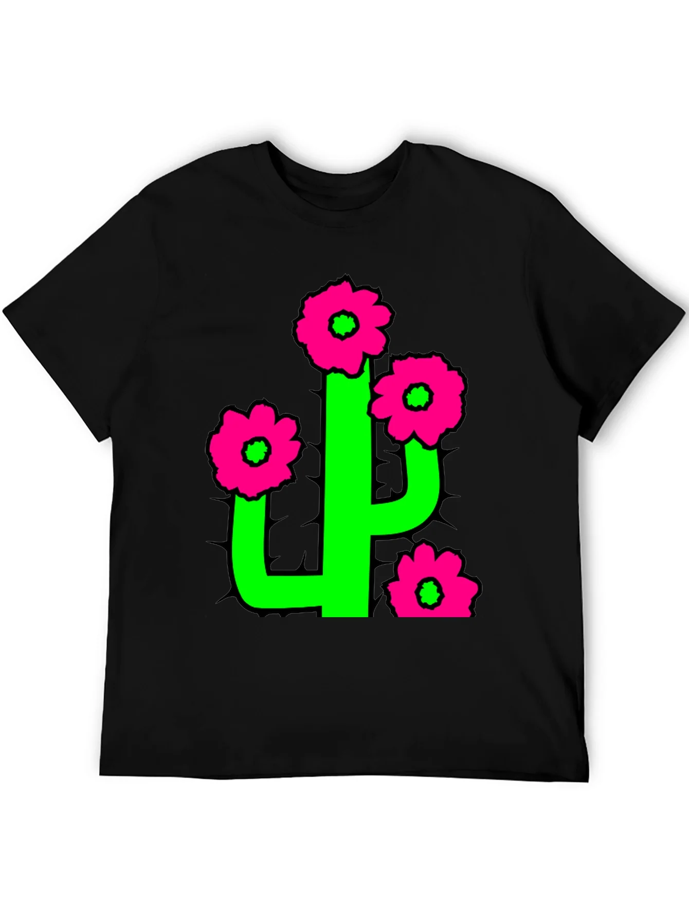 Camiseta Cactus Florido - Estilo Divertido