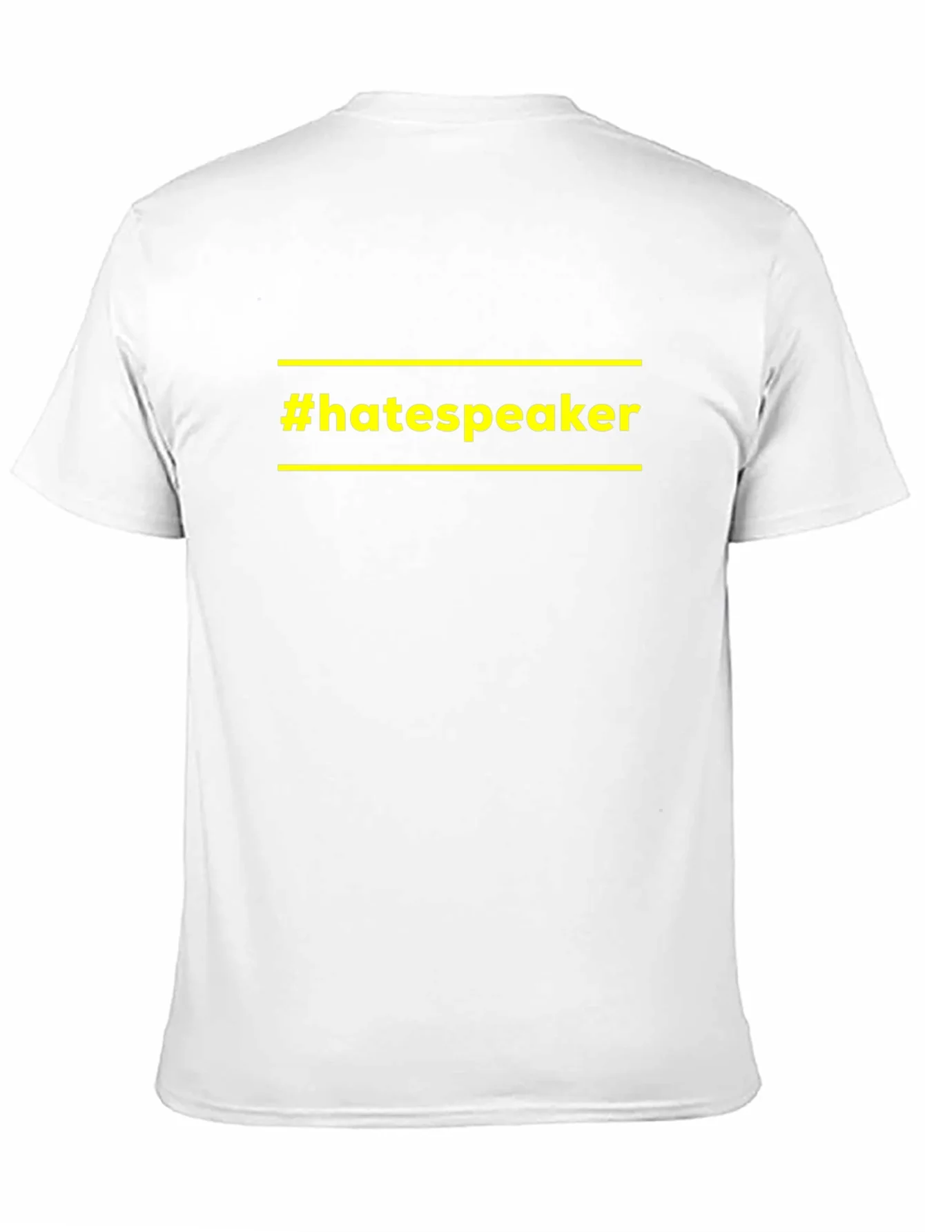 Camiseta Negra #hatespeaker con Dise?o ¨²nico