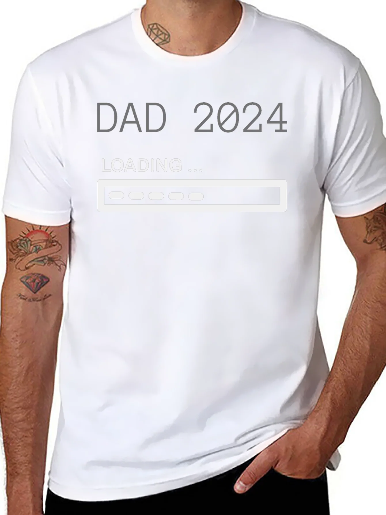 Camiseta Pap¨¢ 2024 Cargando - Regalo para Futuro Padre