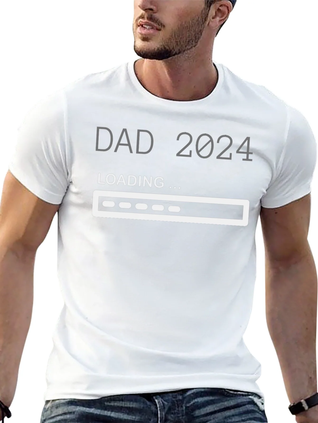 Camiseta Pap¨¢ 2024 Cargando - Regalo para Futuro Padre