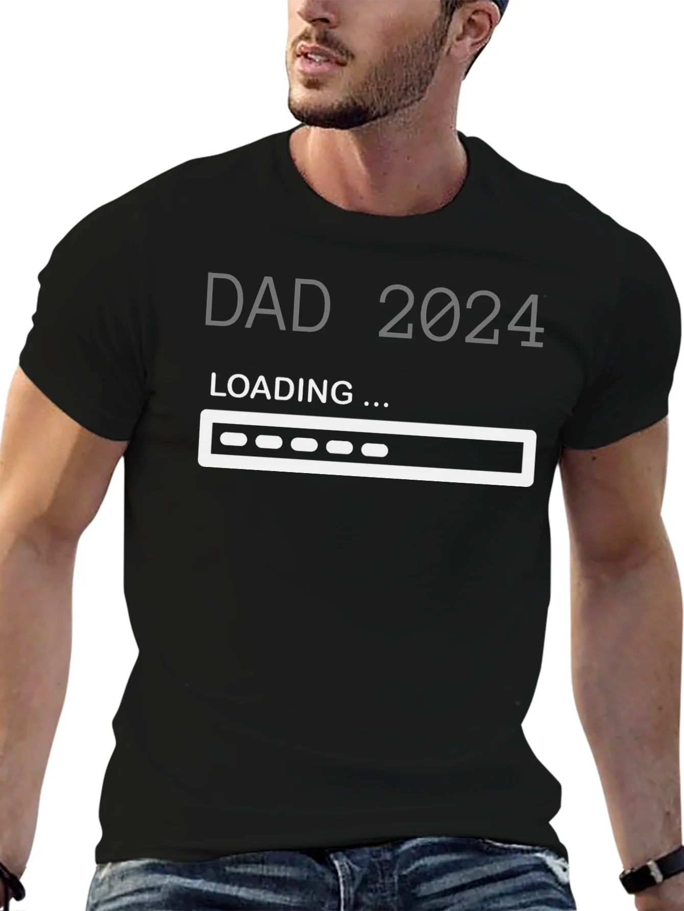 Camiseta Pap¨¢ 2024 Cargando - Regalo para Futuro Padre