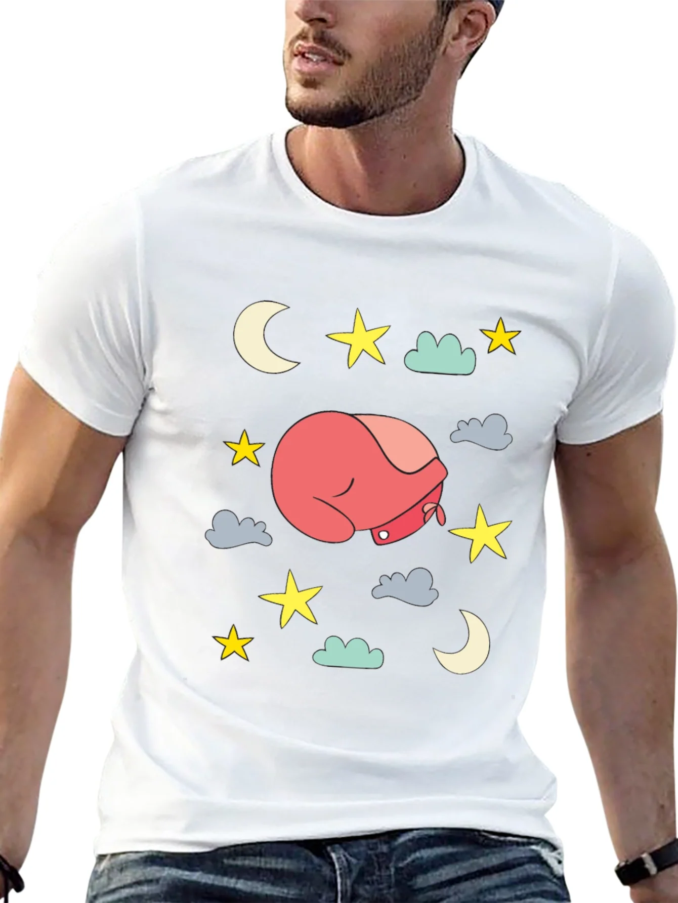 Camiseta Hombre Dise?o Noche Estrellada