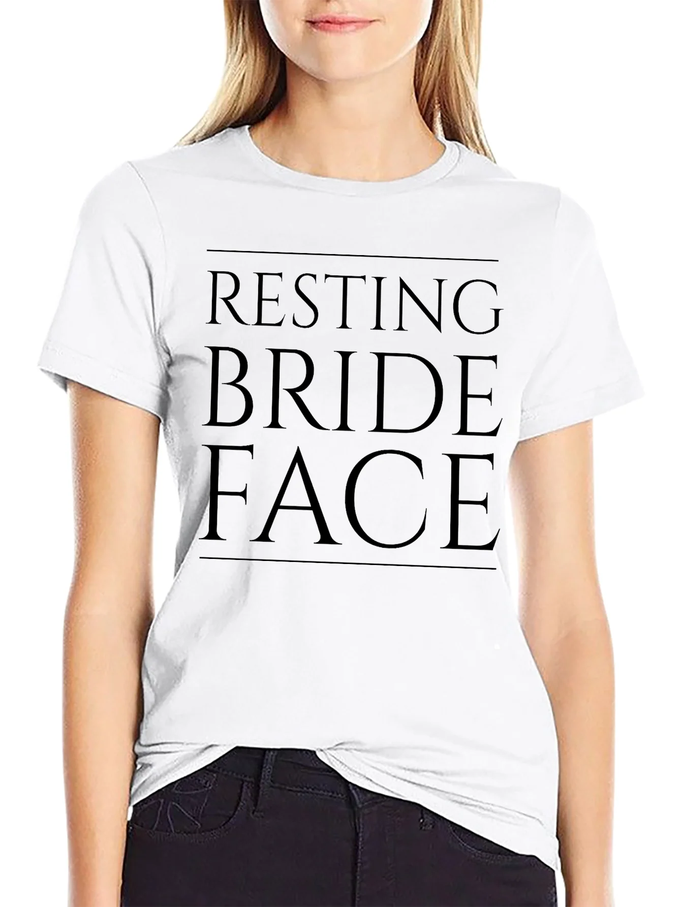 Camiseta Negra: Resting Bride Face