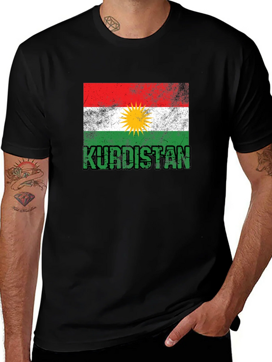 Camiseta Kurdistan Flag Vintage