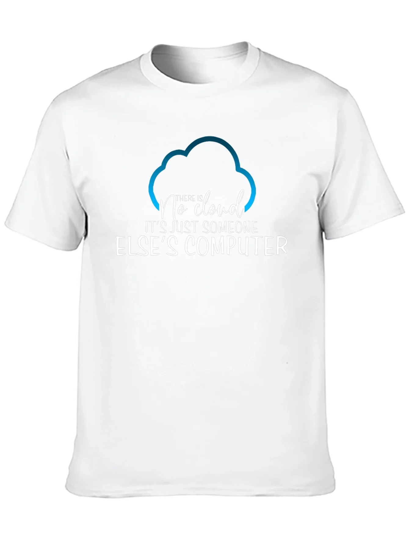 Camiseta Hombre No Cloud - Humor Inform¨¢tico