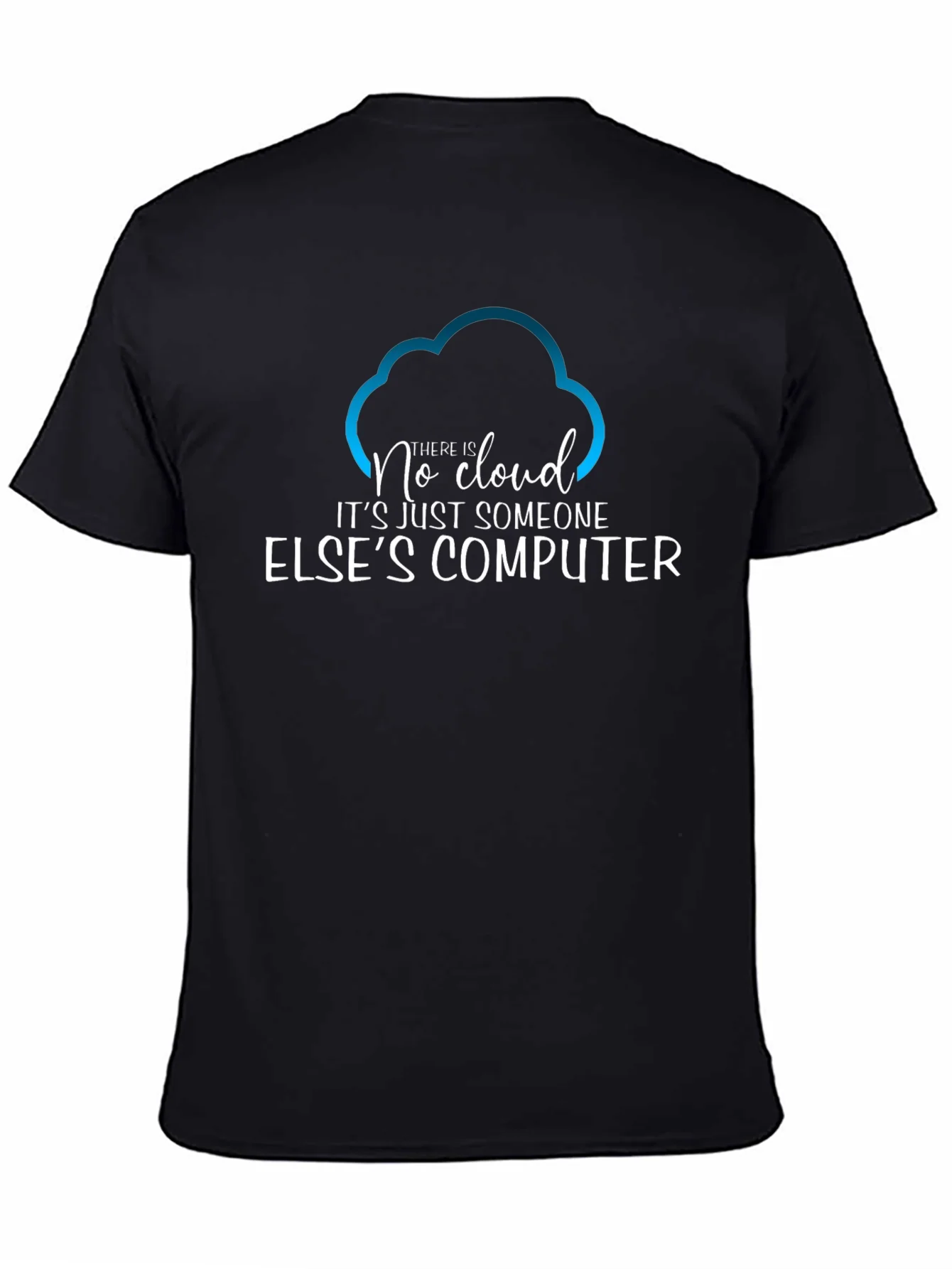 Camiseta Hombre No Cloud - Humor Inform¨¢tico