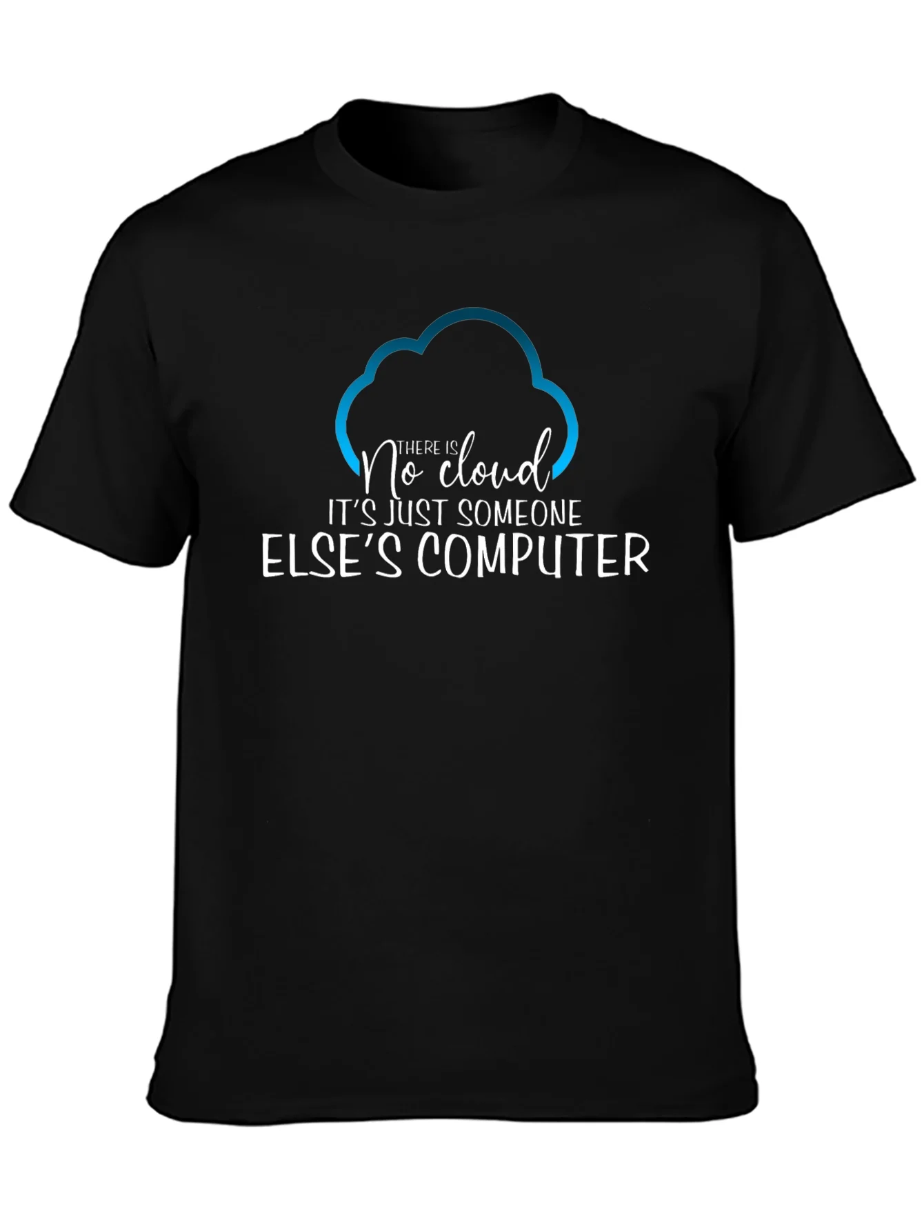 Camiseta Hombre No Cloud - Humor Inform¨¢tico