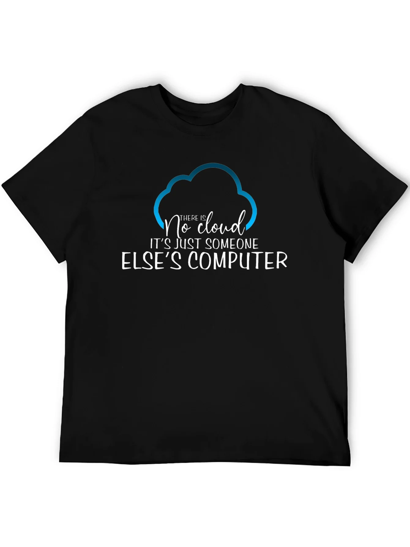 Camiseta Hombre No Cloud - Humor Inform¨¢tico
