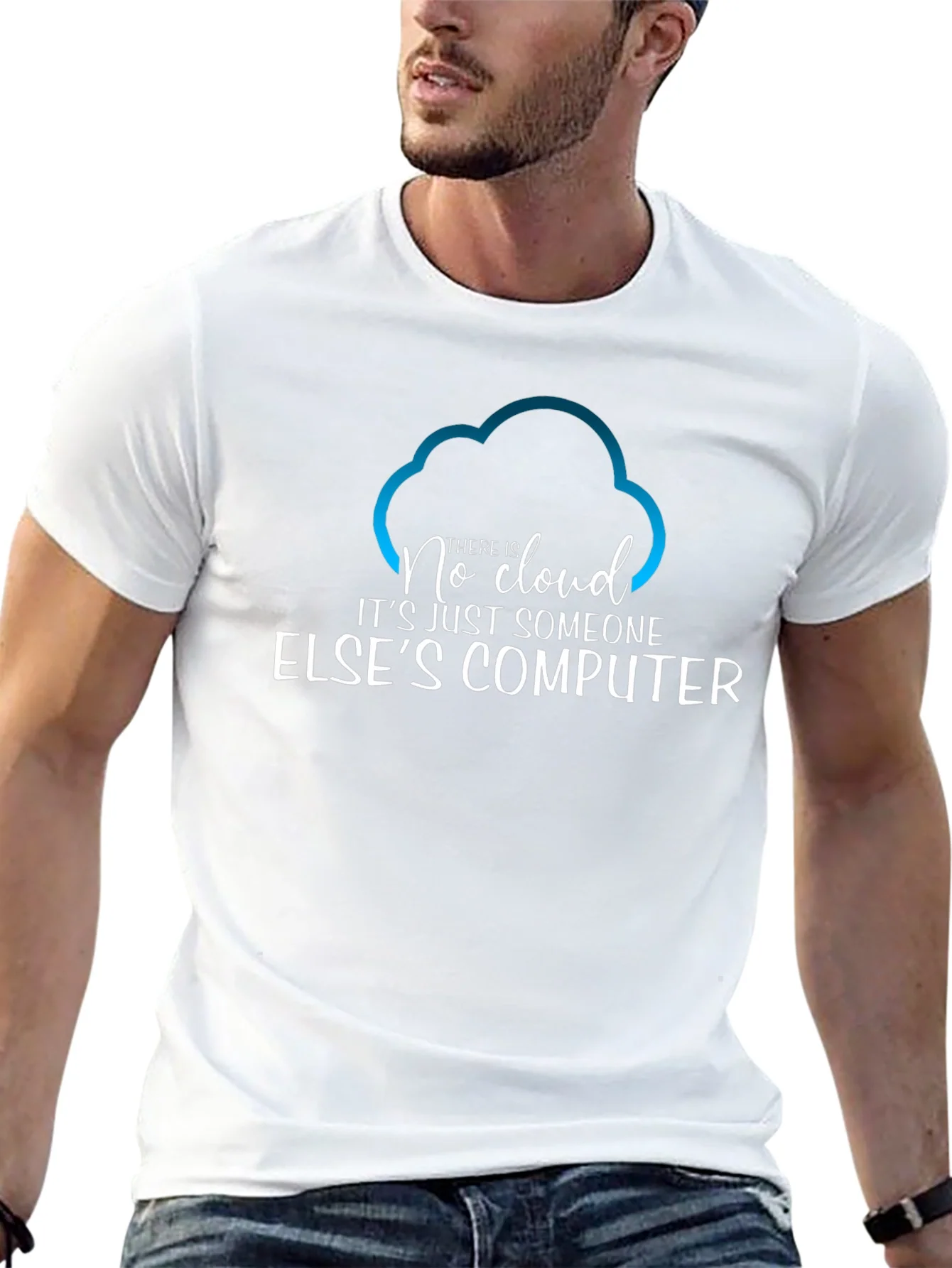 Camiseta Hombre No Cloud - Humor Inform¨¢tico