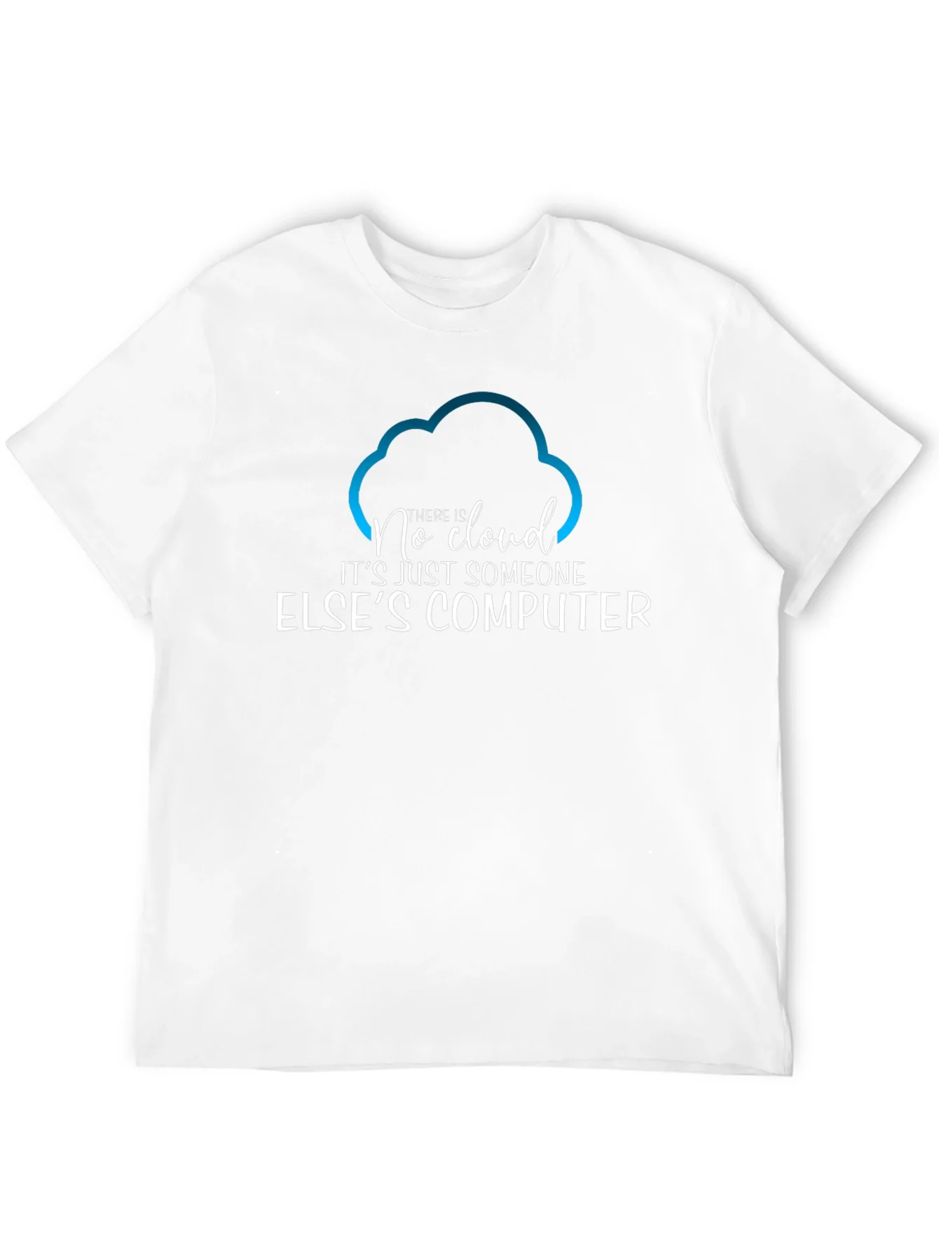 Camiseta Hombre No Cloud - Humor Inform¨¢tico