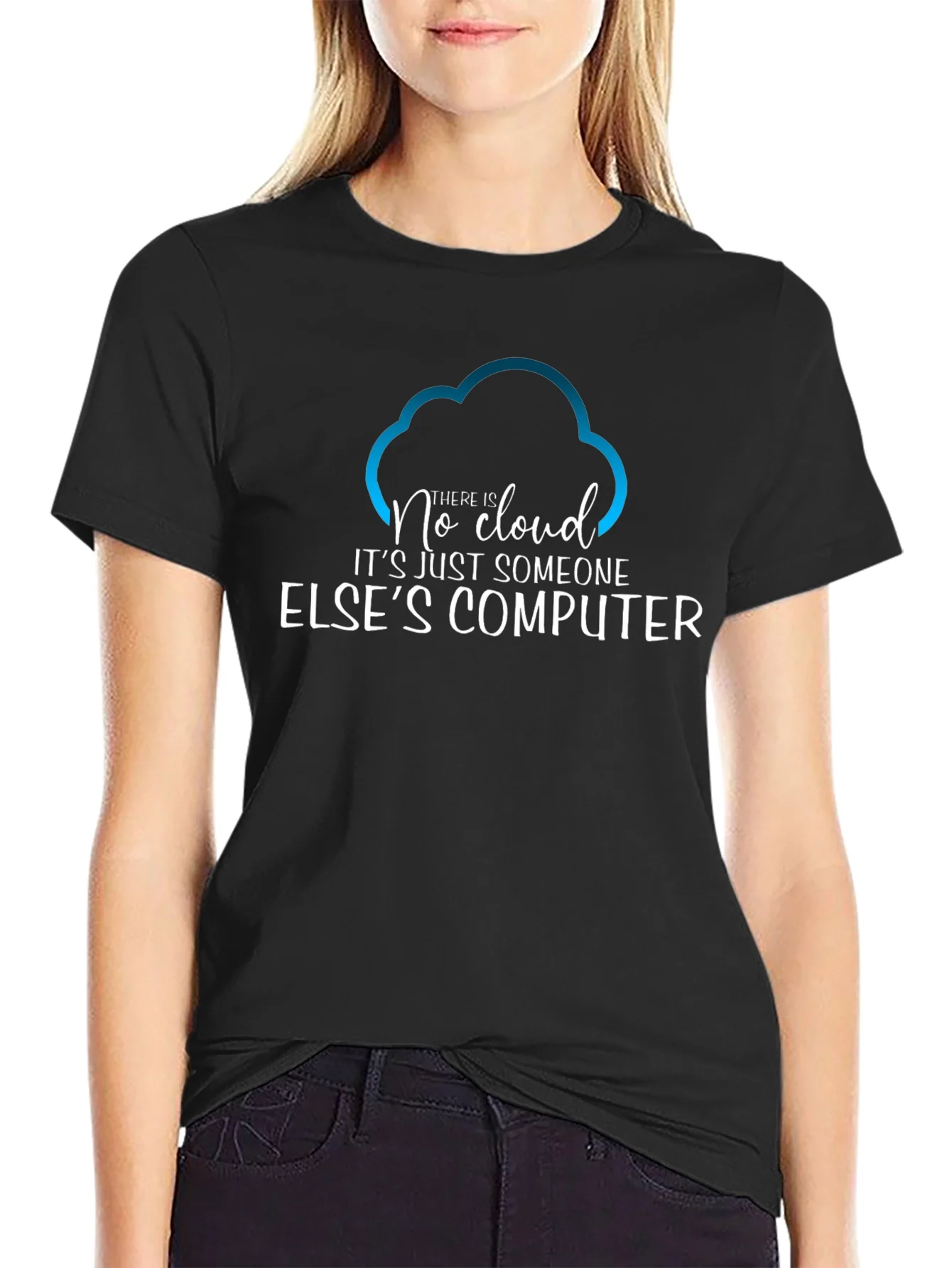 Camiseta Hombre No Cloud - Humor Inform¨¢tico