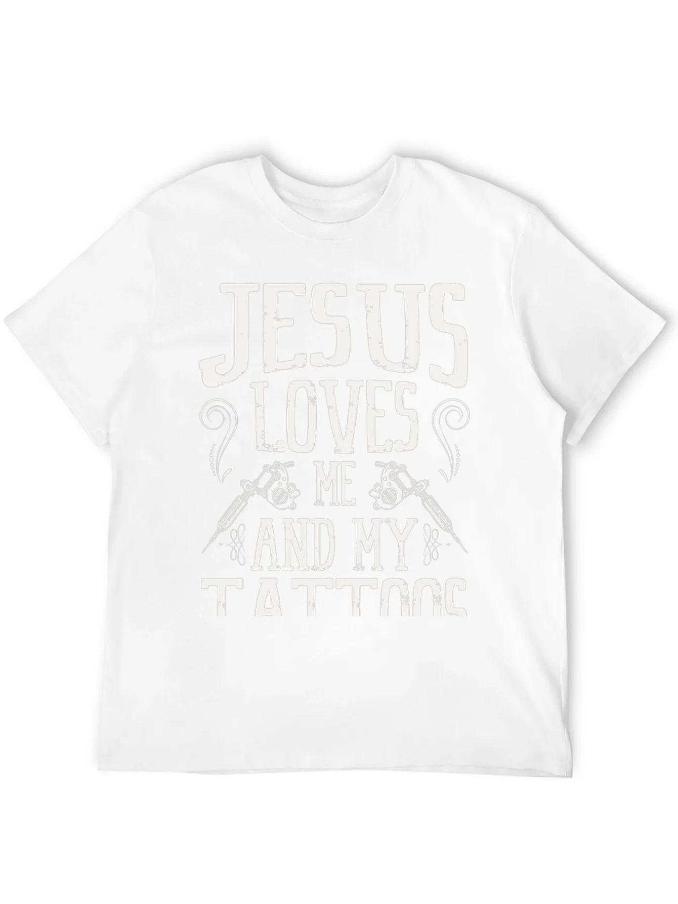 Rebbecca Jesus Loves Me and My Tattoos Graphic T-Shirt