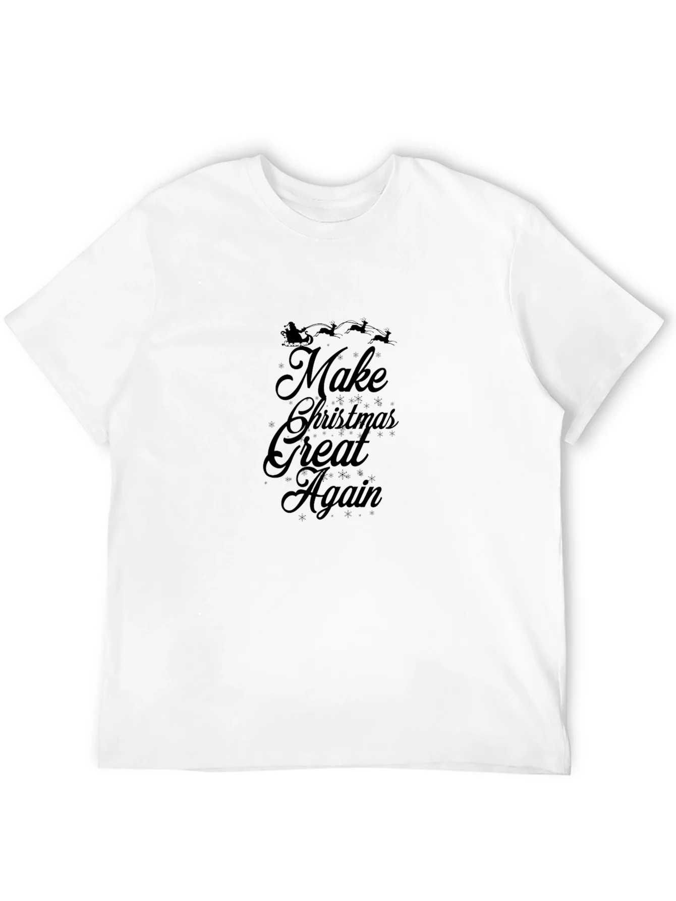 Camiseta Negra Navide?a: Make Christmas Great Again