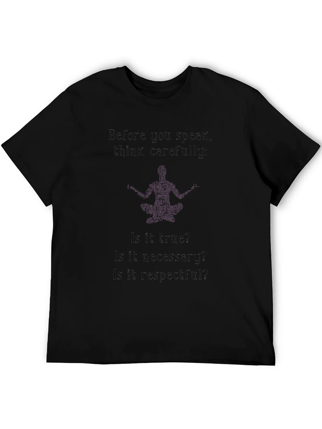 Rebbecca Think Carefully T-Shirt - Black