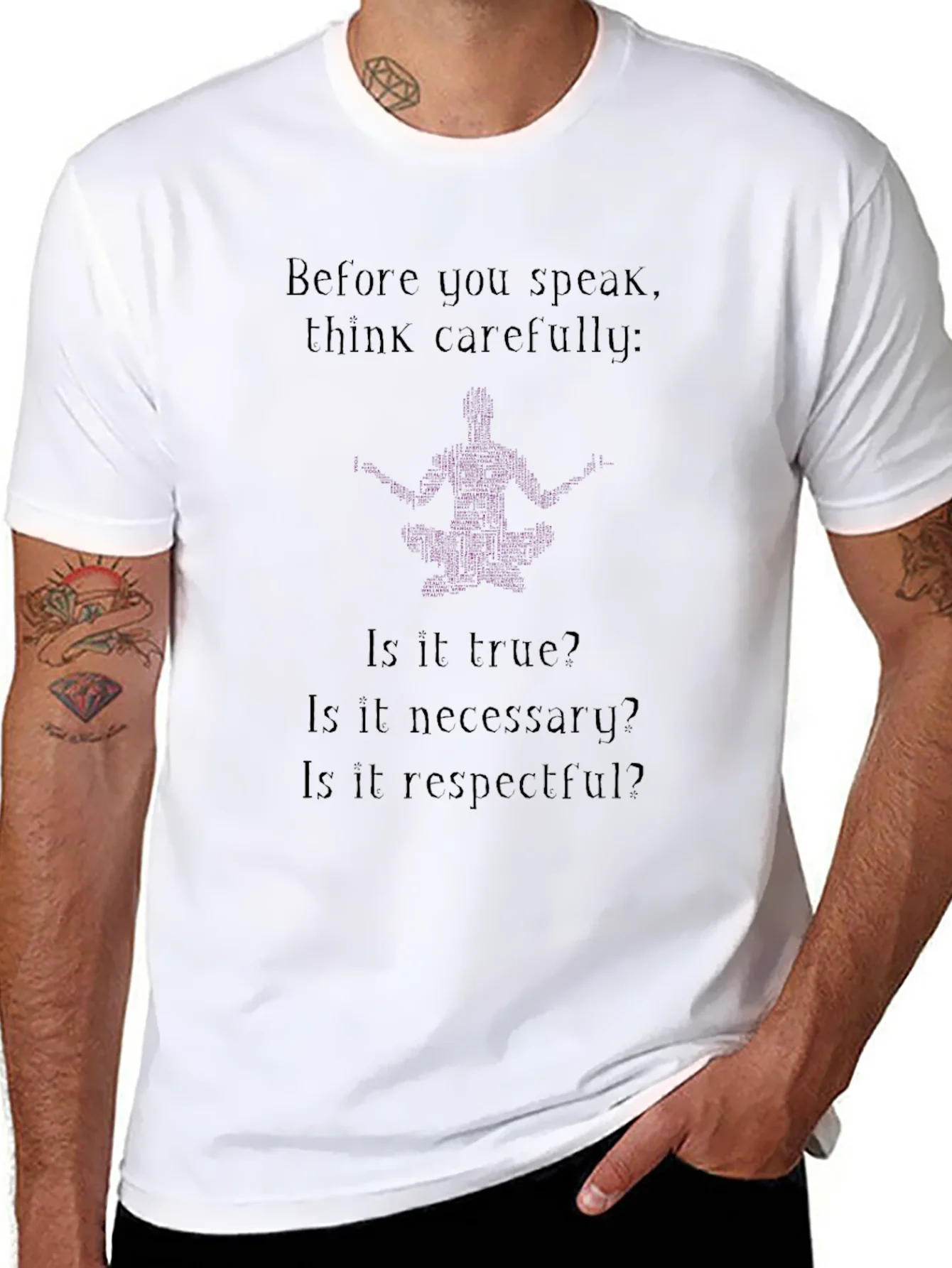 Rebbecca Think Carefully T-Shirt - Black