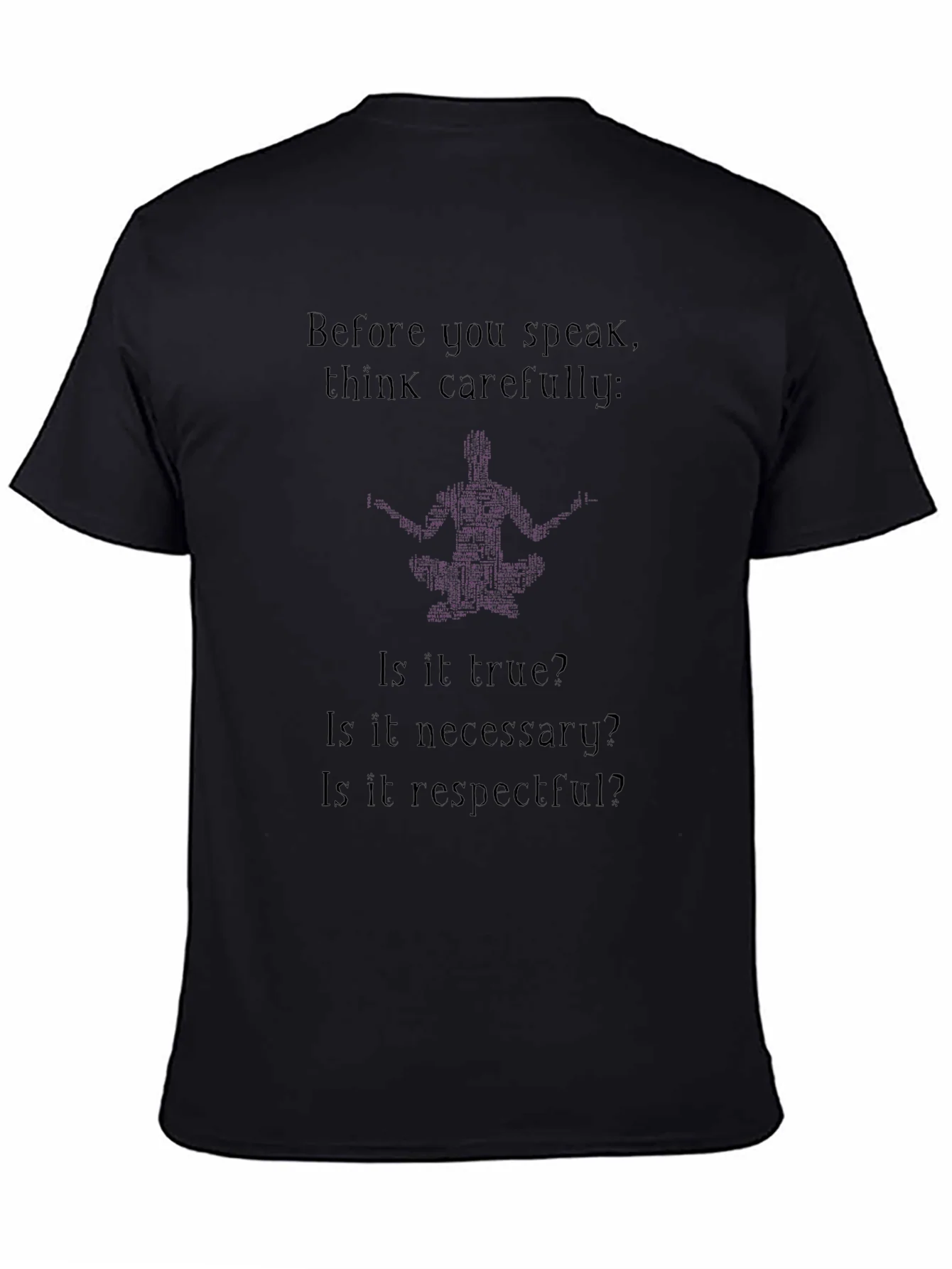 Rebbecca Think Carefully T-Shirt - Black